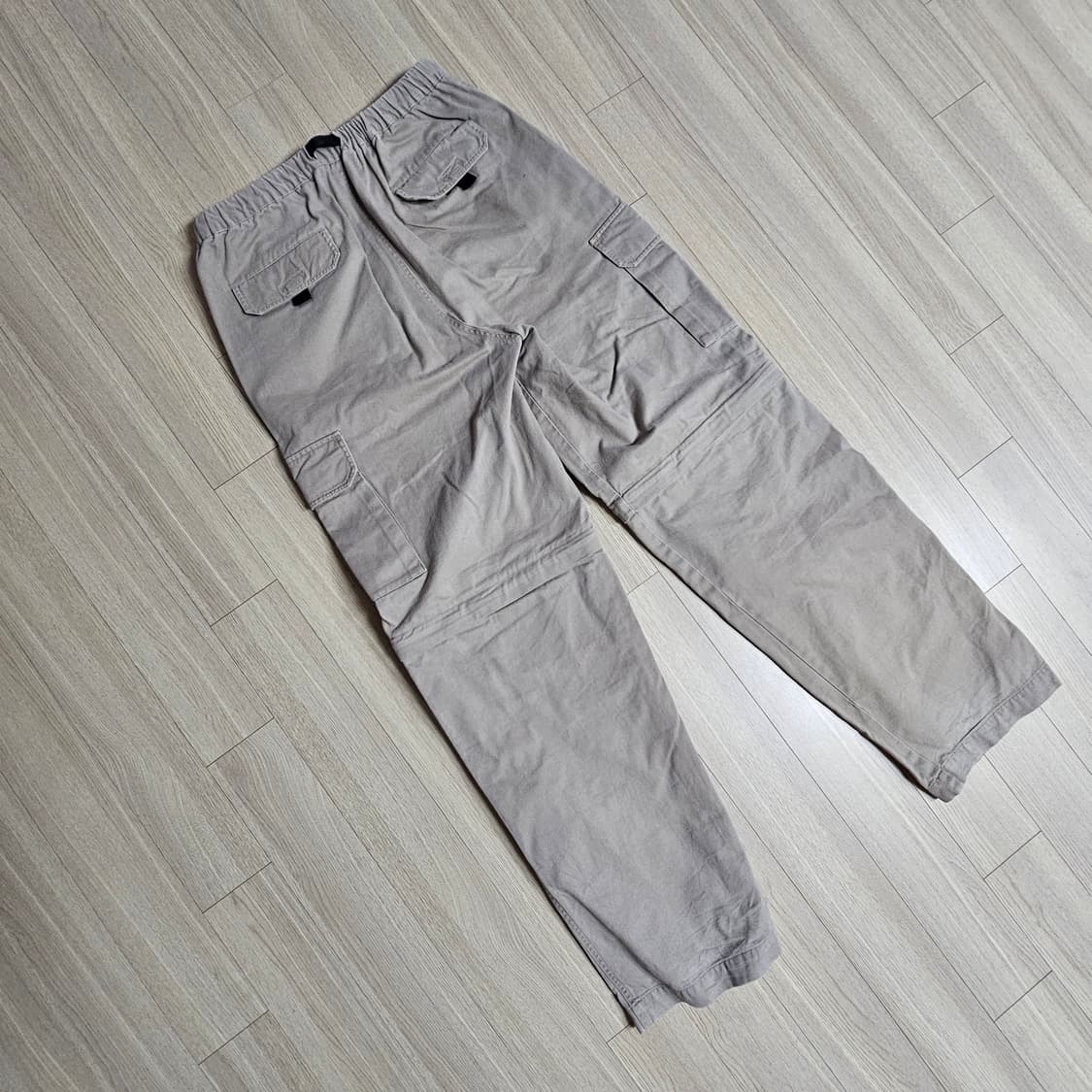 L 82~84 32~34 남자 카고 팬츠 베이지- 긴바지 반바지 2in1 상품이미지2