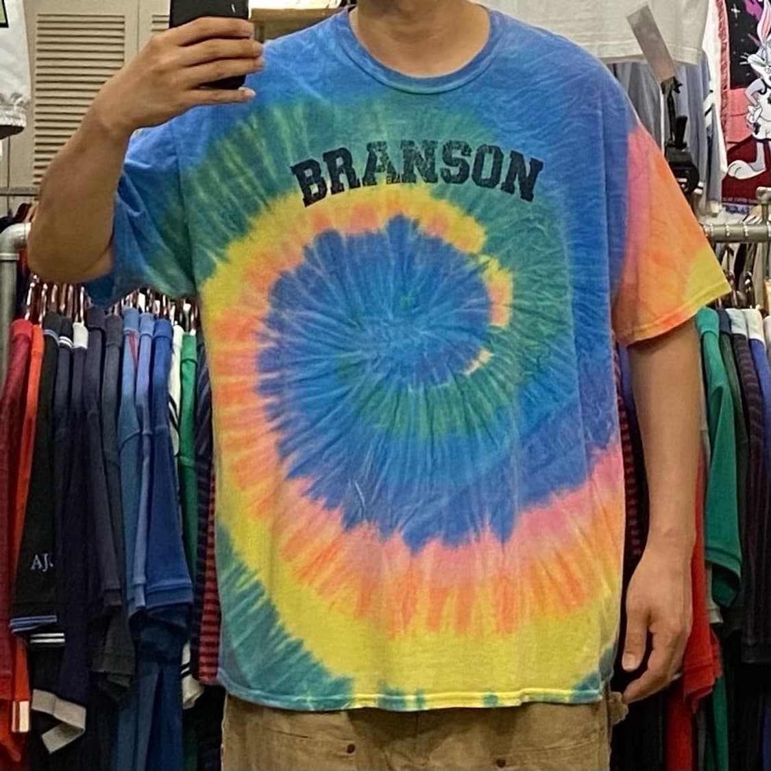 레어 00s USA BRANSON 타이다이 반팔티 상품이미지1
