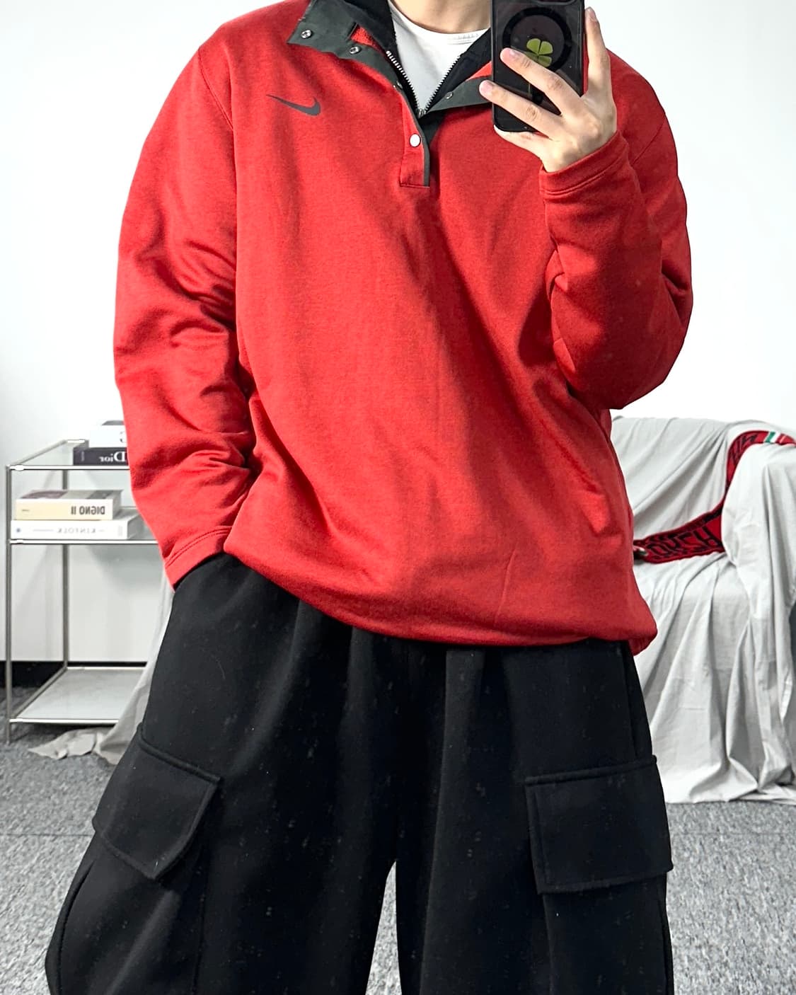 나이키 타이거 우즈 하프 버튼 집업 XXL 상품이미지3