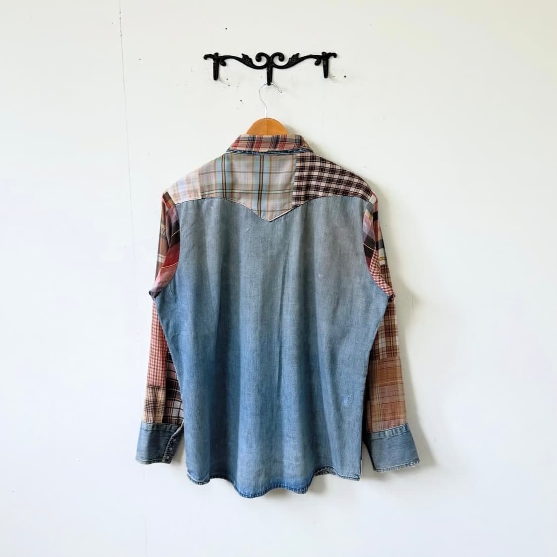90s Re Denim BIG MAC 패치워크 웨스턴 셔츠 상품이미지3