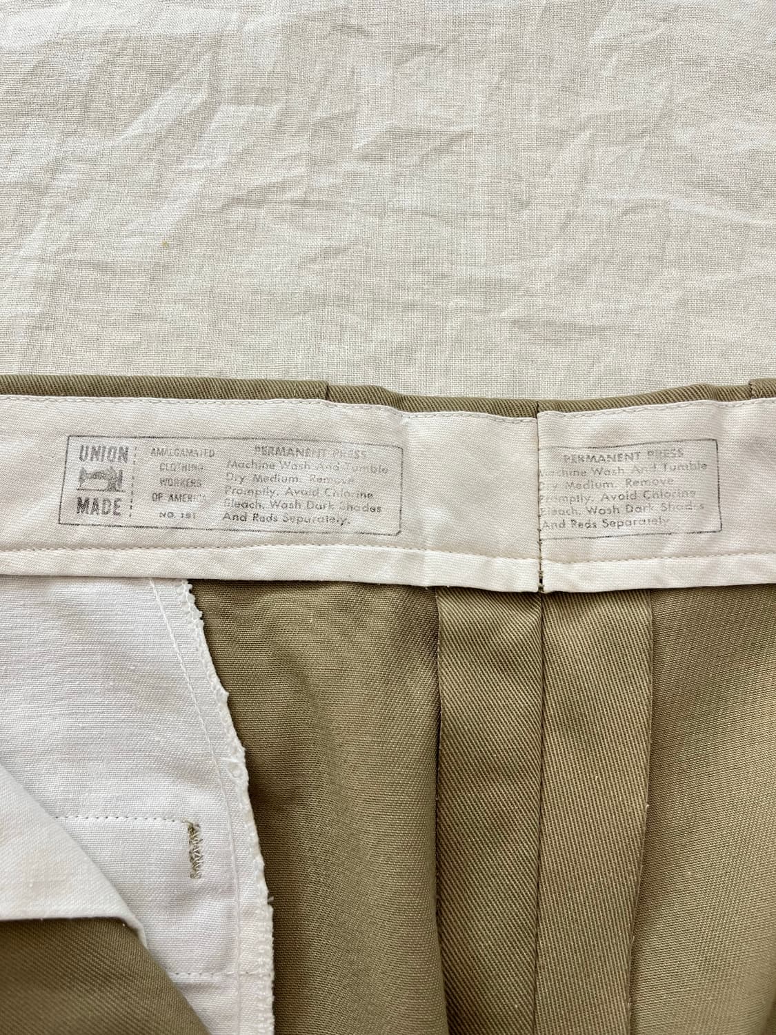 70s USA 빈티지 유니온 메이드 워크 치노 팬츠 상품이미지9