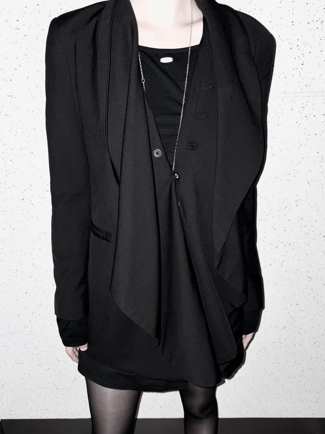 Jpn 비대칭사선드레이프 블레이저자켓 아카이브헬무트랭앤드뮐미스터st 상품이미지2