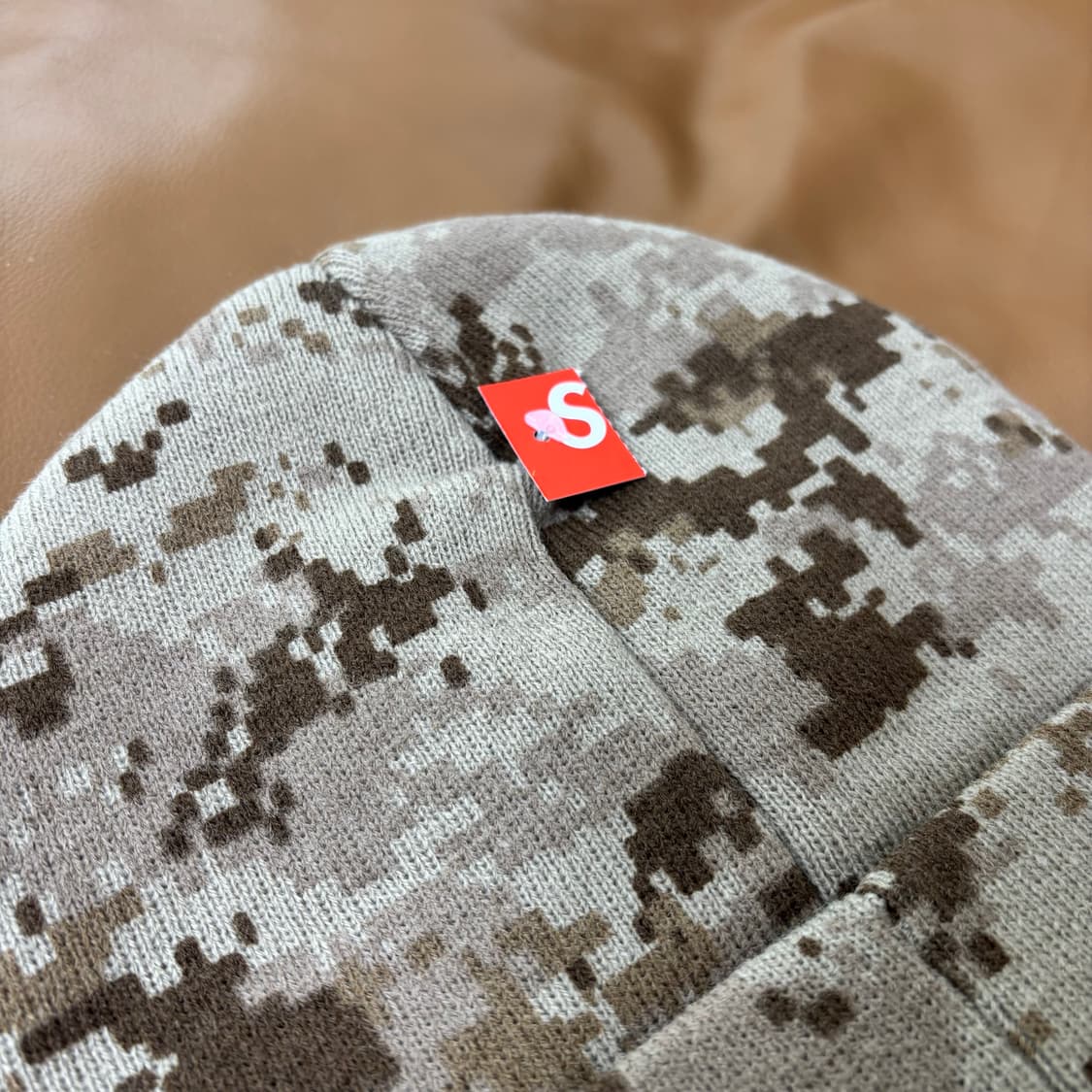 슈프림 비니 모자 디지털 카모 탄 상품이미지3