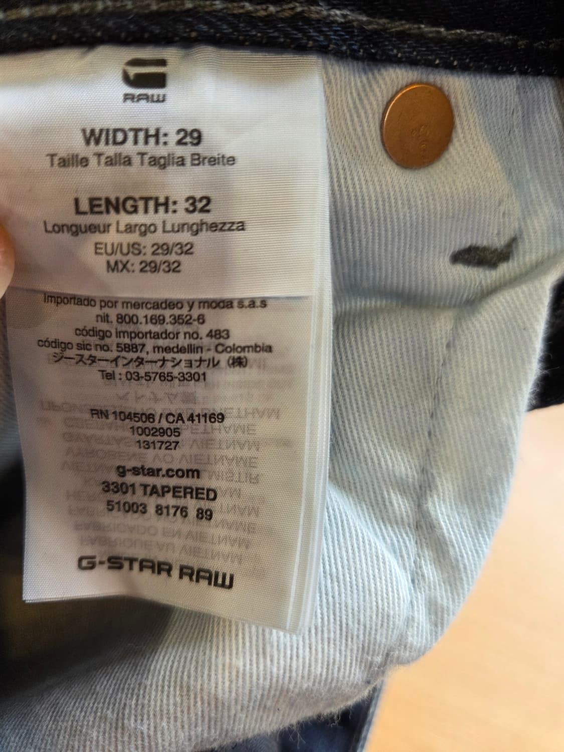 G-Star Raw 데님 청바지(W29/L32)디피용 /택없음 상품이미지6