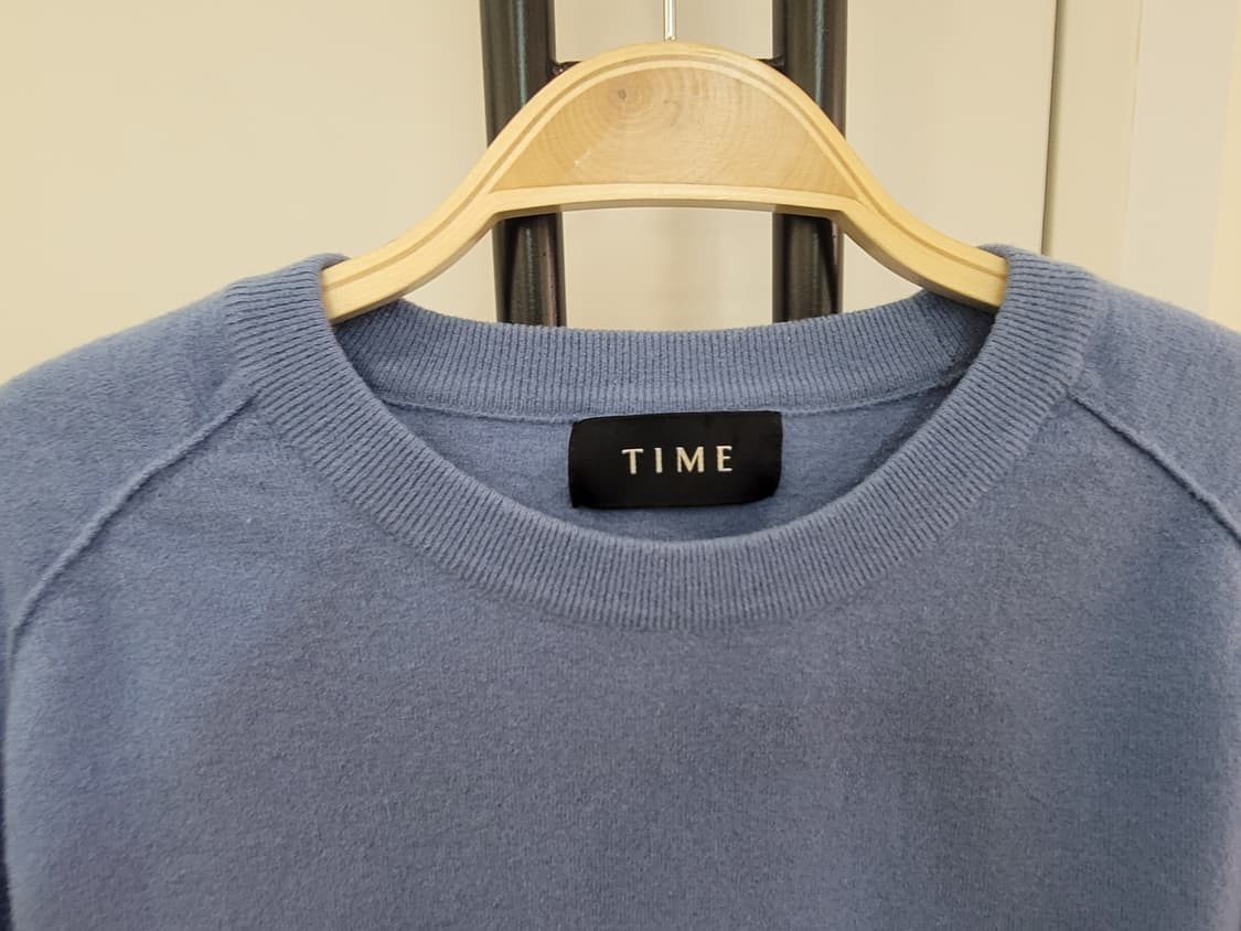 21FW 타임옴므 블루 니트 (세탁 수축으로 여성 55~66 권장) 상품이미지2