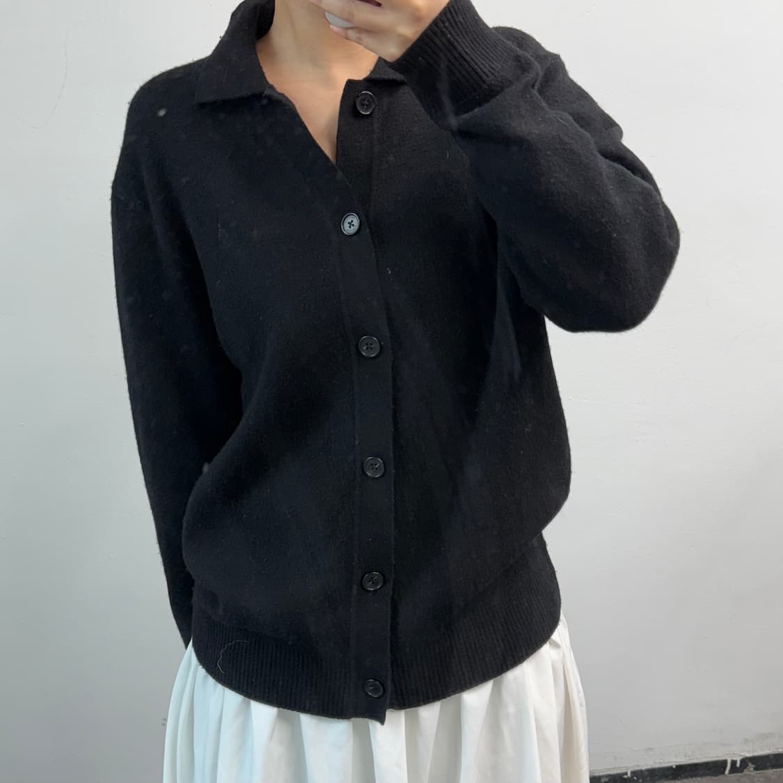 [M] 빈폴 블랙 가디건 상품이미지2