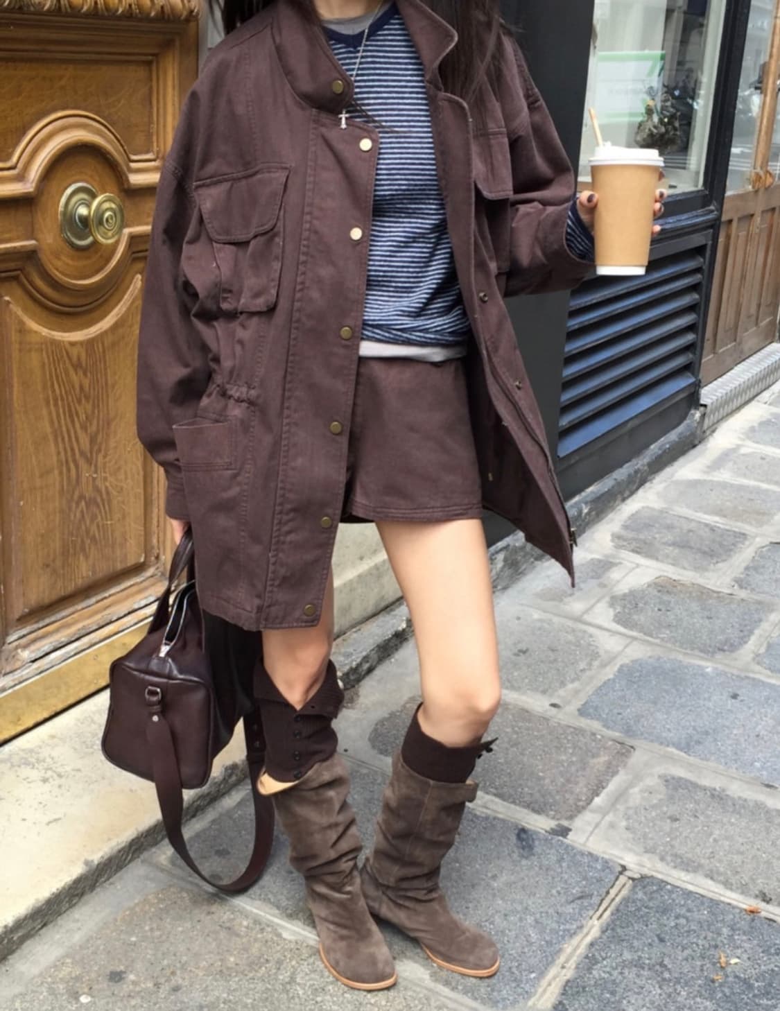 브리드 the breathe 워시드 워크 점퍼 야상 사파리  상품이미지2