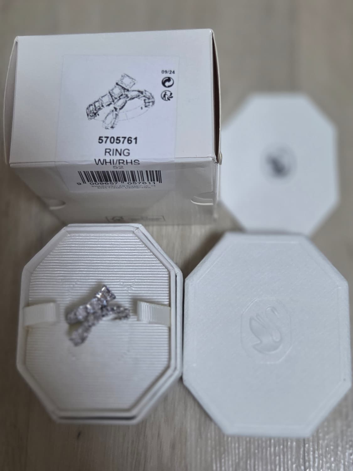 새제품)스와로브스키 믹스컷 52호 반지 정품 상품이미지7