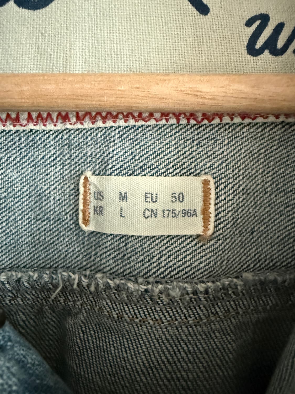 Pre owned 성조기 데님 자켓(뒷판 성조기 프린트) 상품이미지9