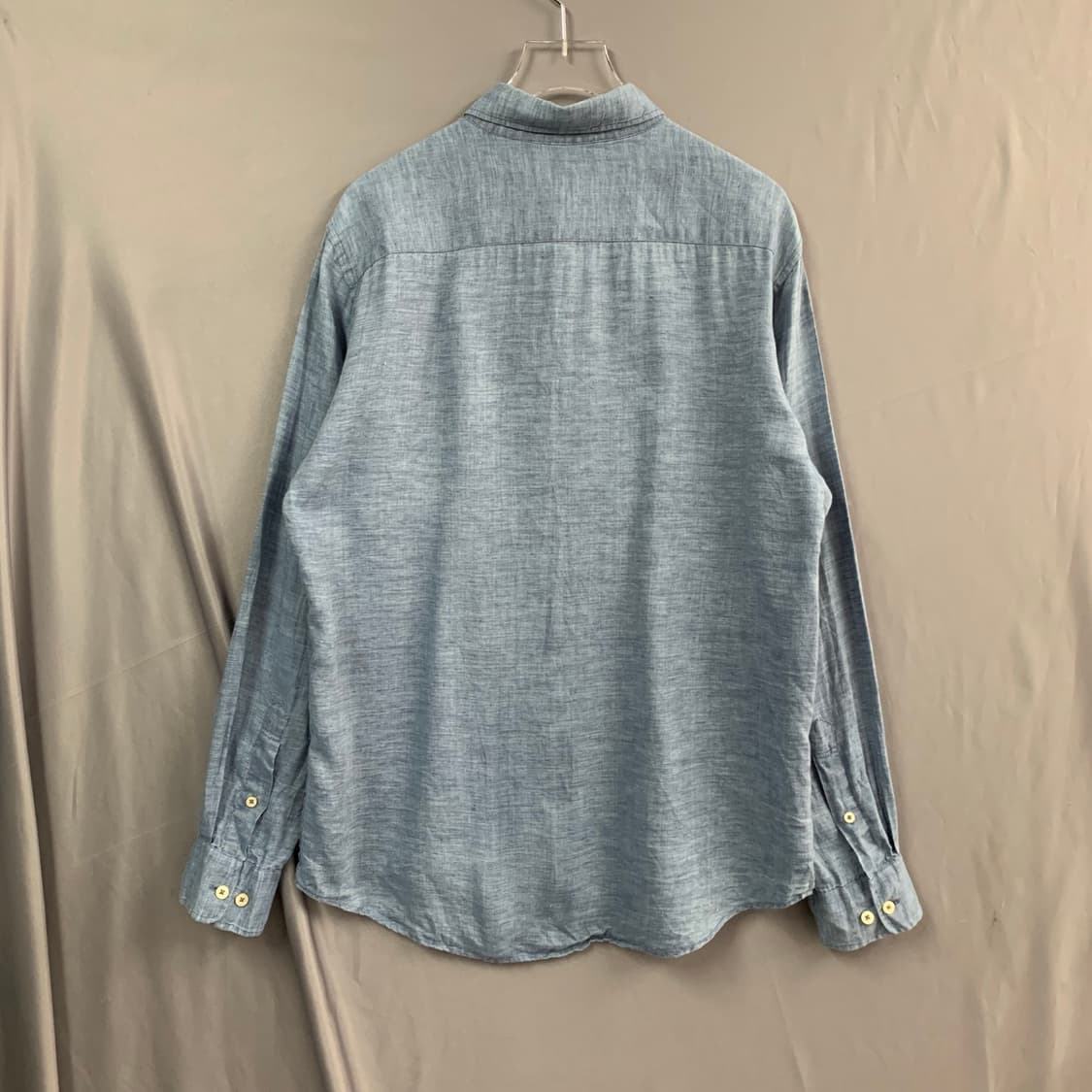 L 헤지스 블루 린넨 셔츠 남방 상품이미지2