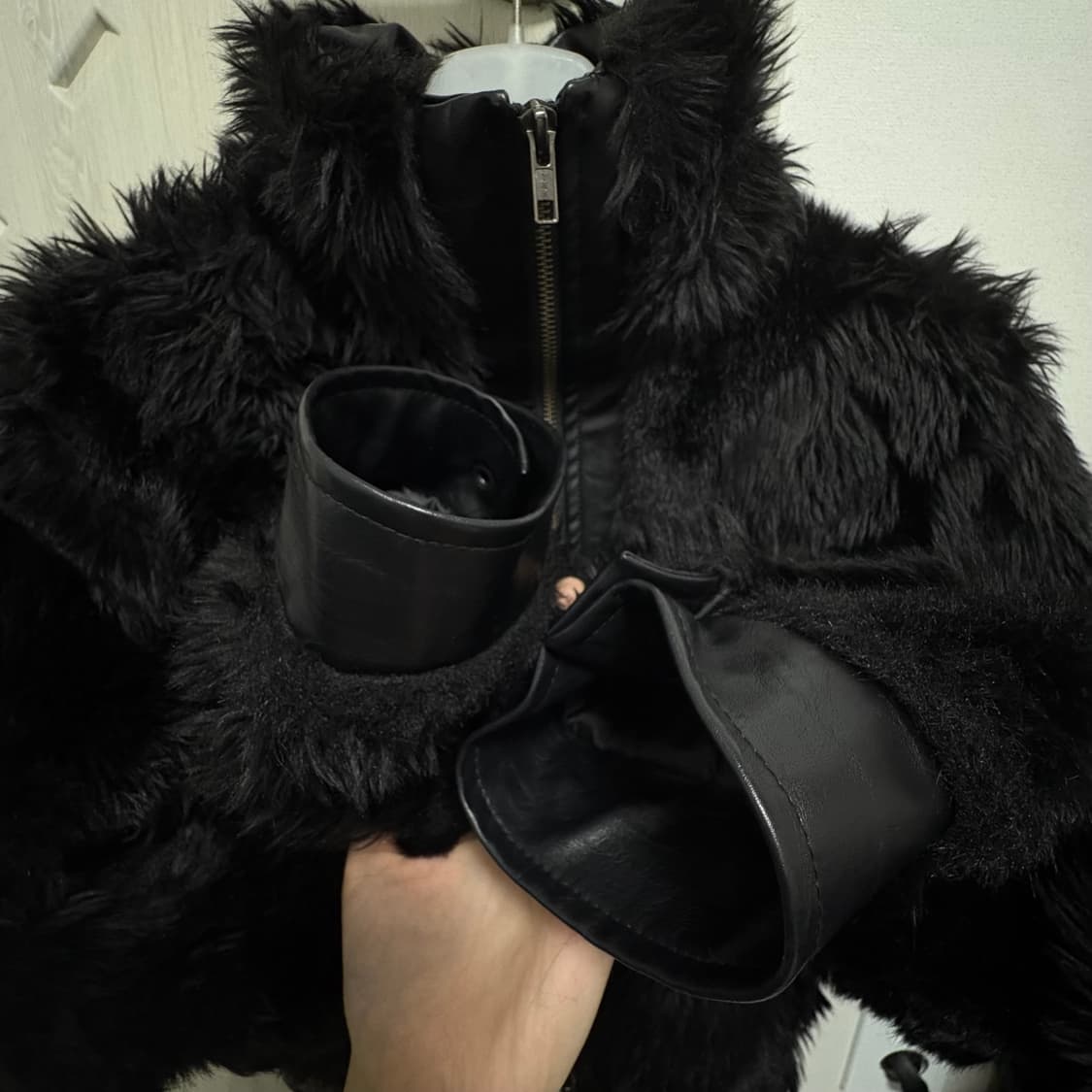 보헤미안서울 하이넥 투웨이 퍼자켓 상품이미지3