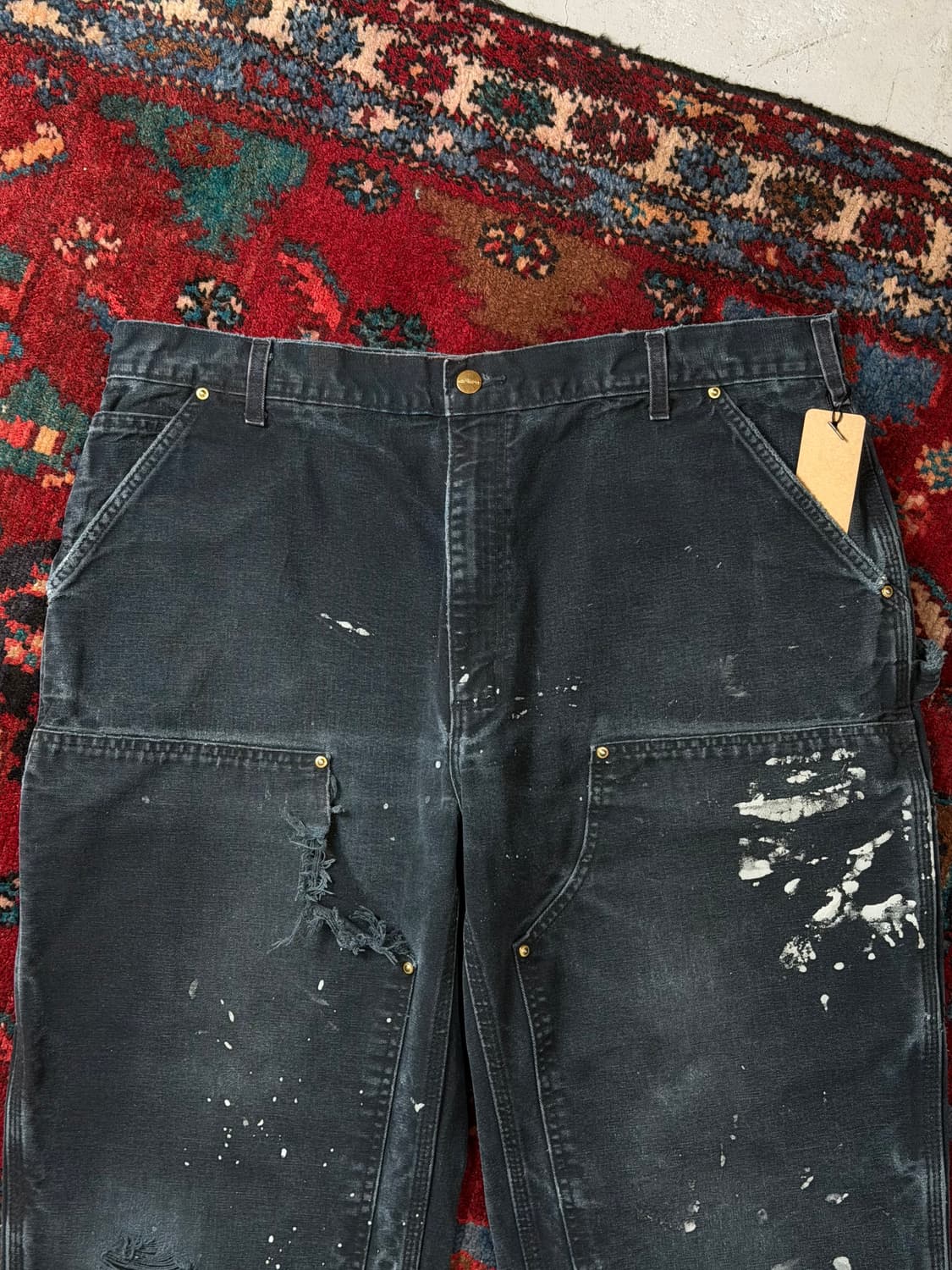 OG USA Made 칼하트 더블니 블랙 칼하트 B01 썩블니 상품이미지5