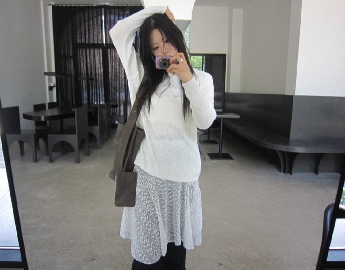 새상품) 튜프티 스팽글 레이어드 스커트 상품이미지5