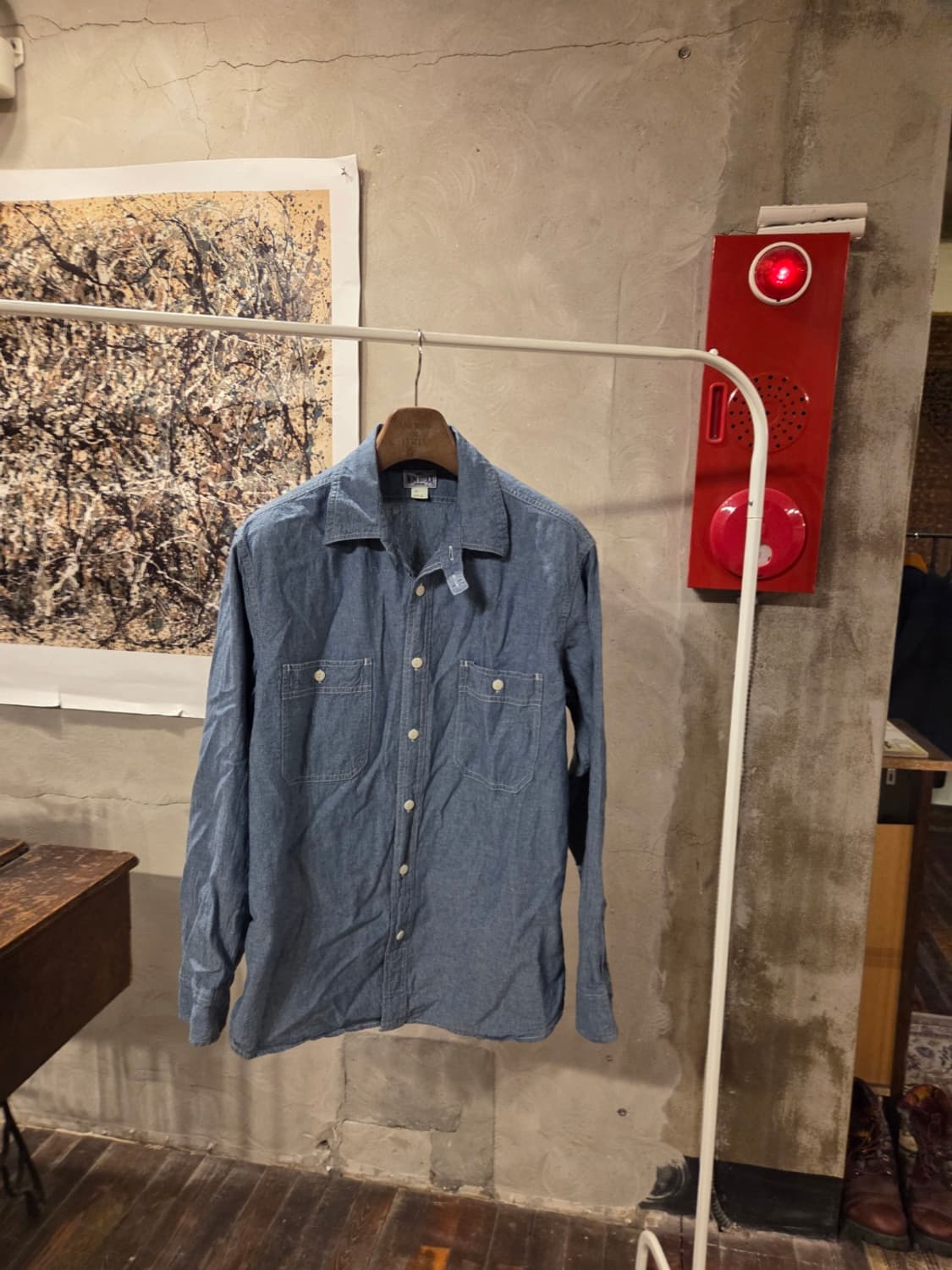 논 스톡 샴브레이셔츠  상품이미지8