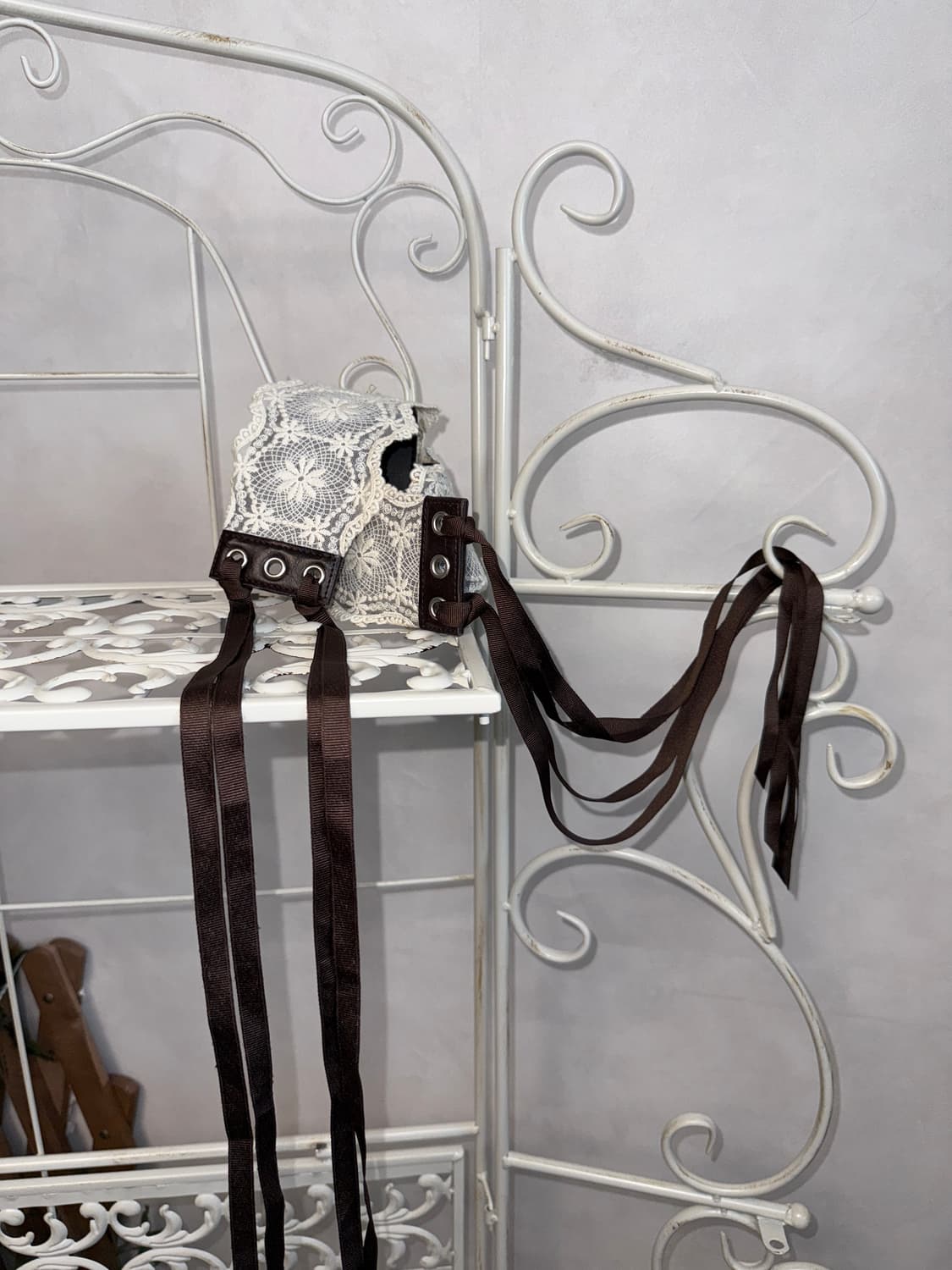 Ivory bohemian floral lace eyelet belt  상품이미지2