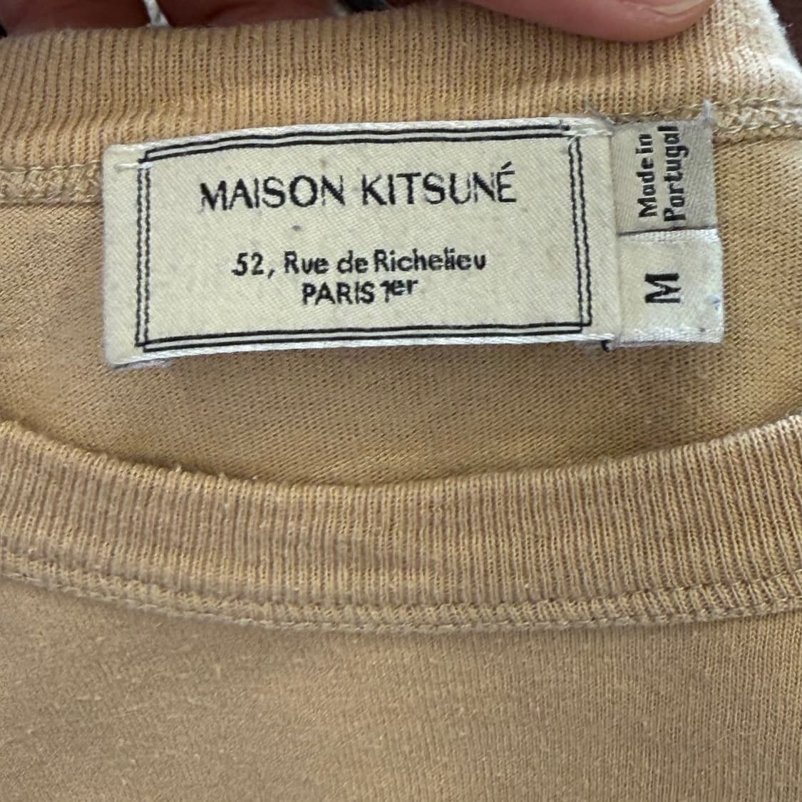 M 메종키츠네 원포켓 프랑스 폭스 로고 반팔티 상품이미지4