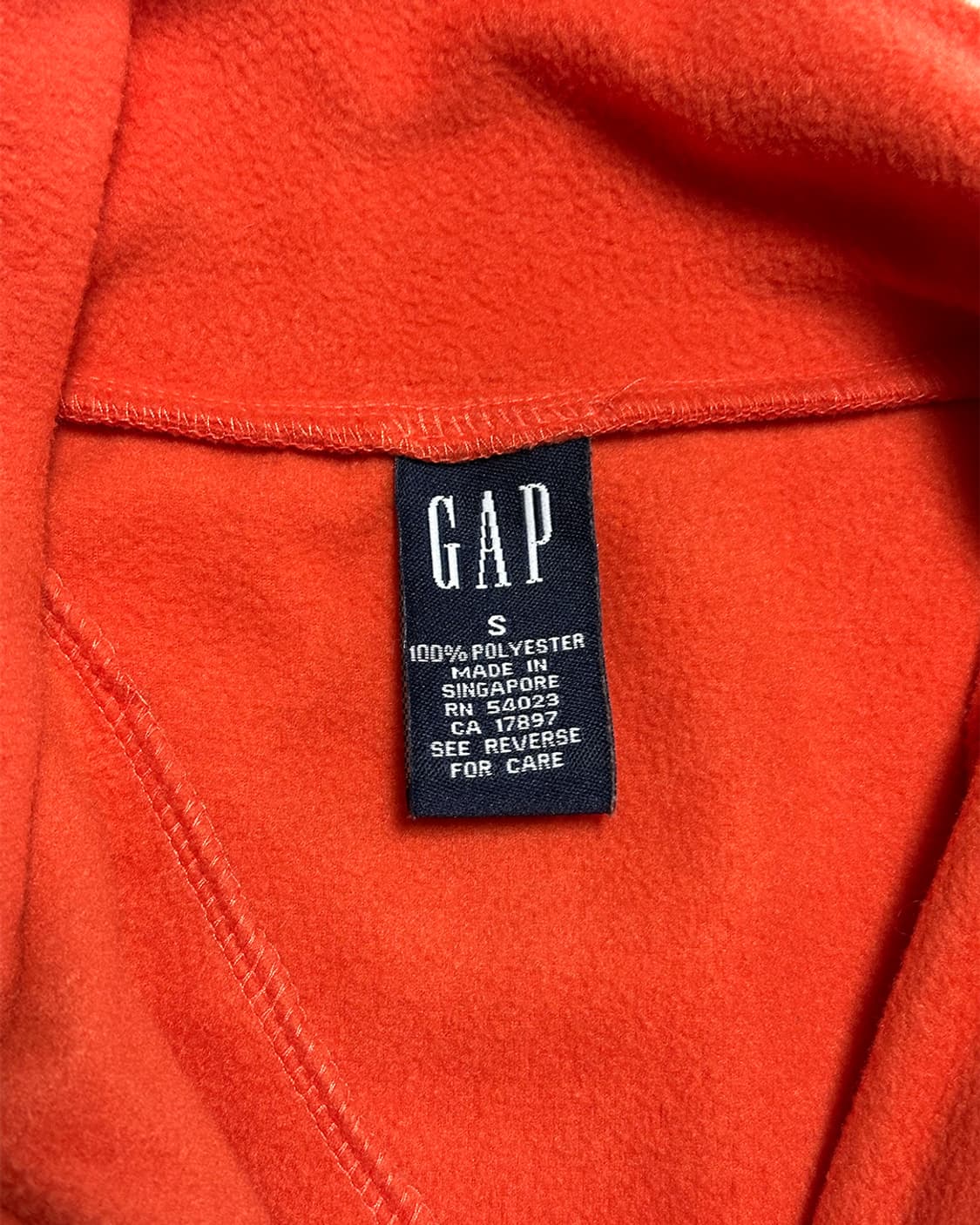 GAP 갭 반집업 후리스 오렌지 상품이미지3