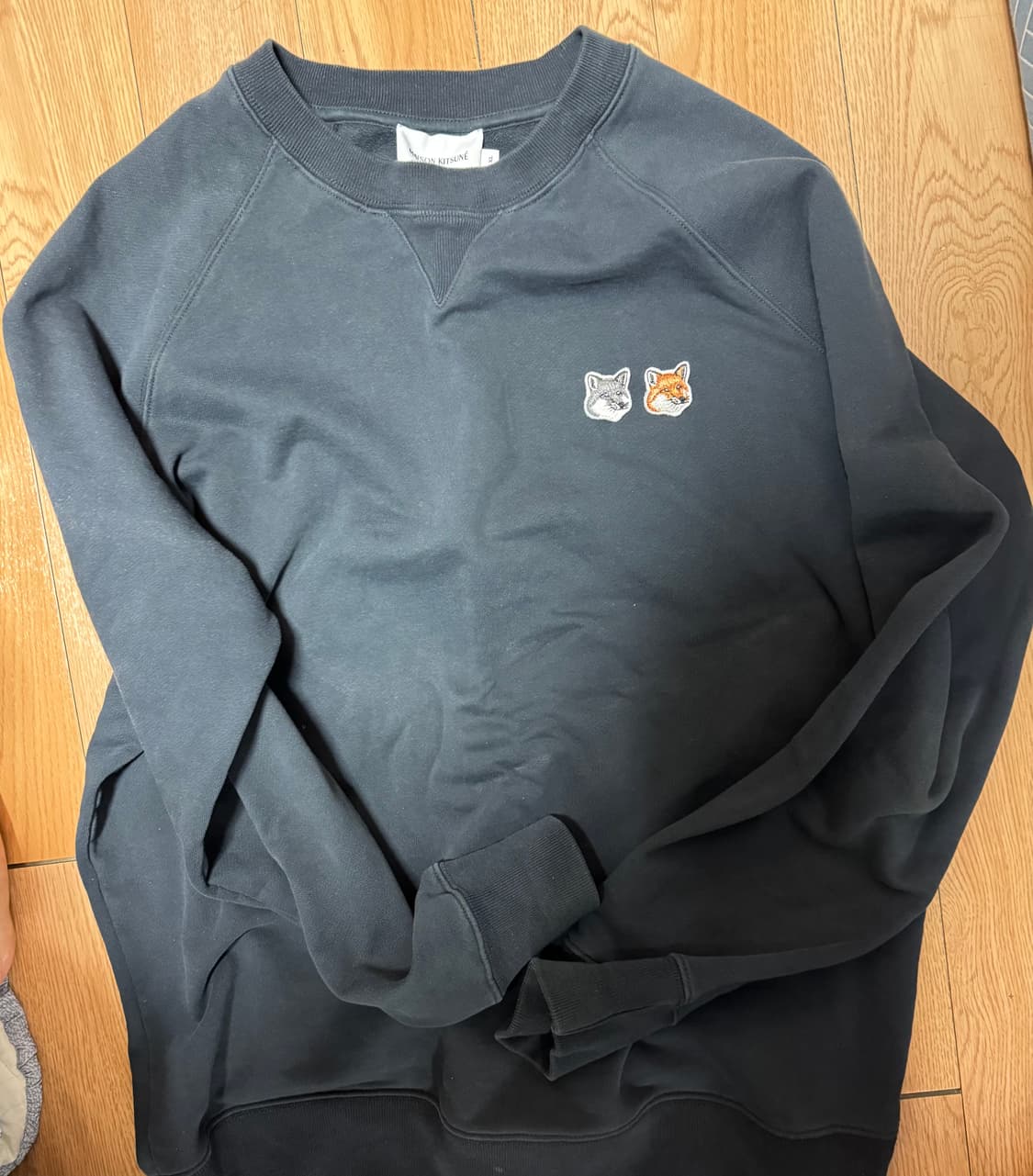 메종키츠네 더블폭스헤드 맨투맨 XL 엔트러사이트 상품이미지1