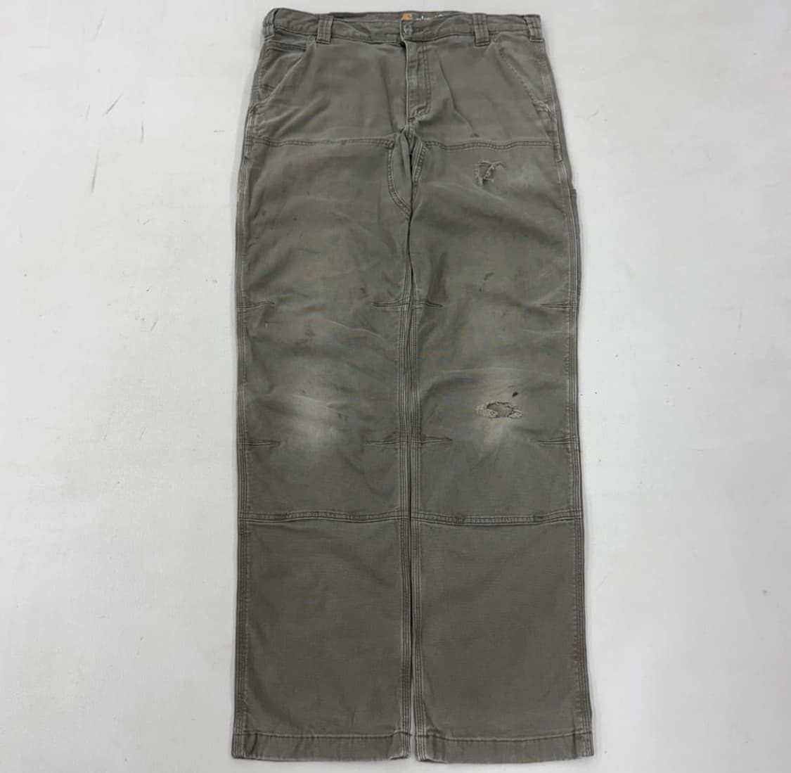 칼하트 OG 모스그린 워크 더블니 상품이미지3