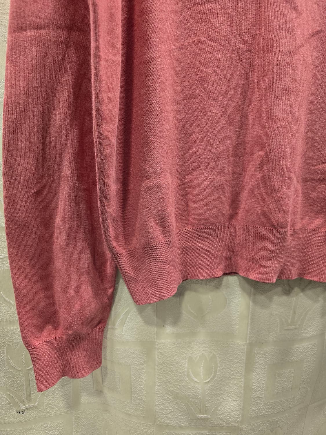 폴로 랄프로렌 남여공용 핑크 브이넥 티셔츠 S~M 상품이미지4