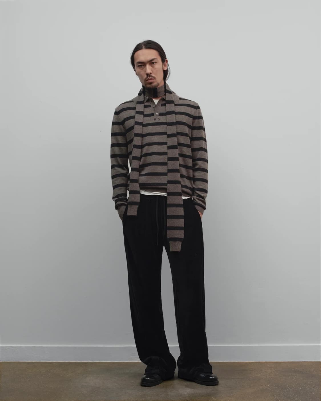 [S,M,L]커미션 25fw Dad 스트라이프 폴로 니트 상품이미지9