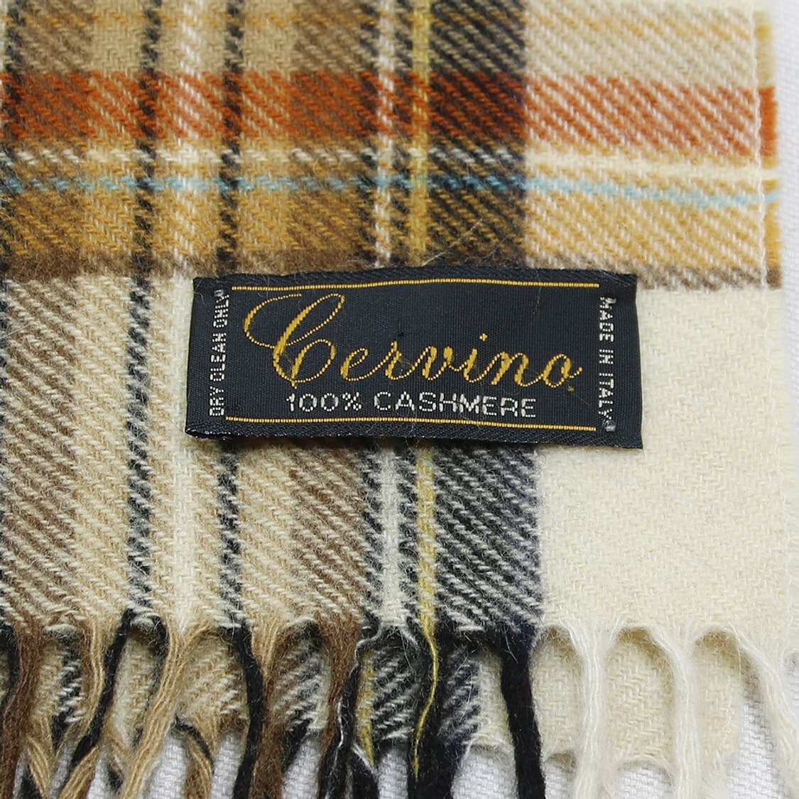 Cervino 캐시미어 체크 머플러  상품이미지3