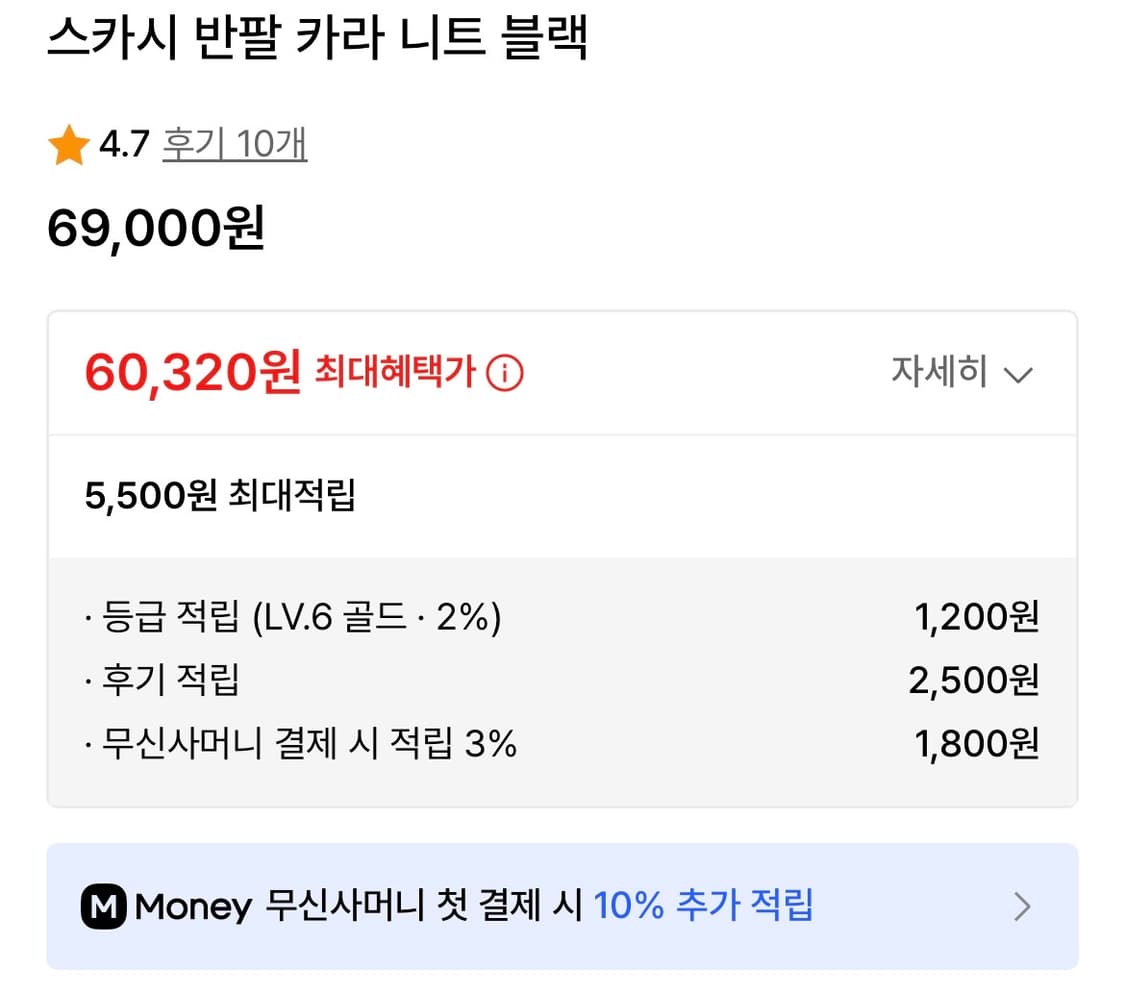 마크곤잘레스(와릿이즌) 반팔 니트 상품이미지2