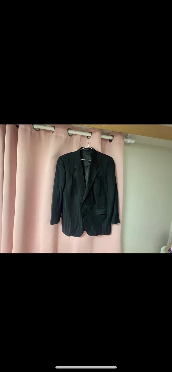 입생로랑 정품 블랙 스트라이프 자켓 상품이미지1