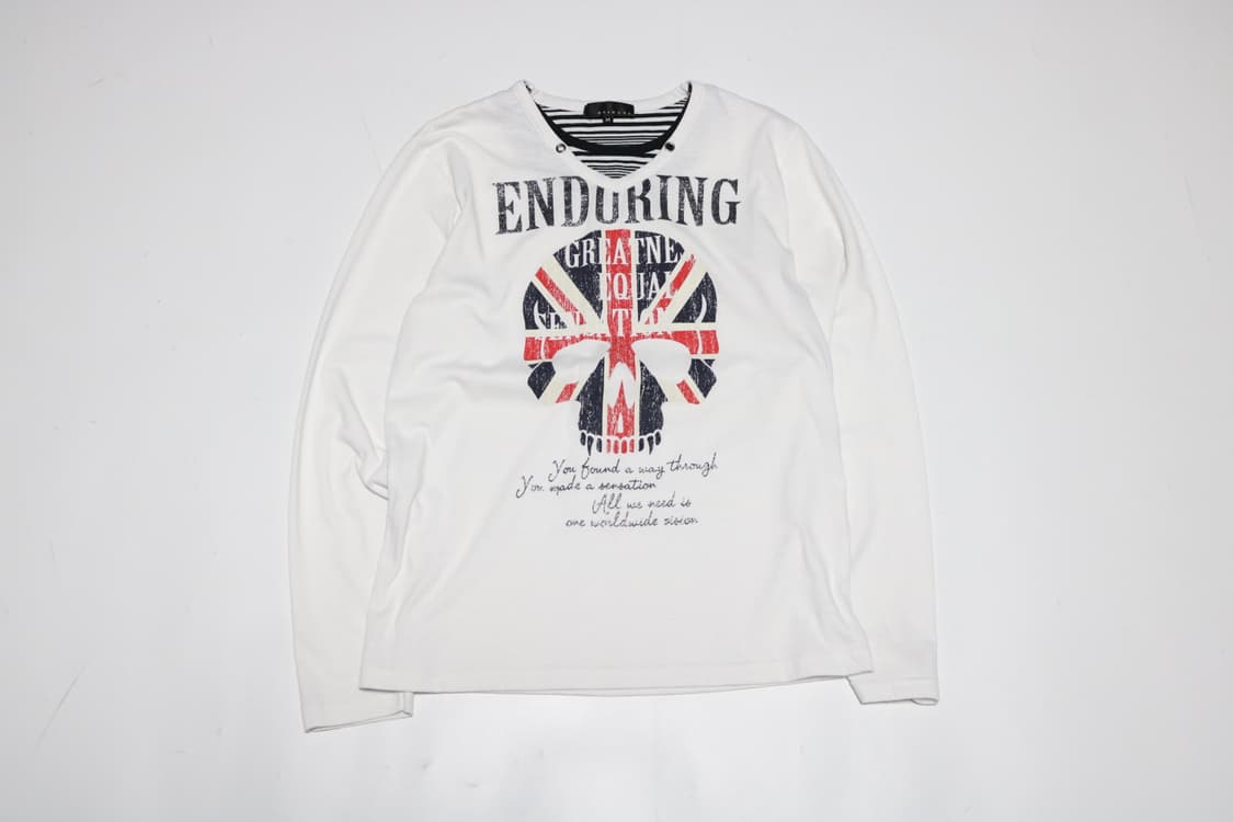 스컬 프린팅 롱슬리브 상품이미지2