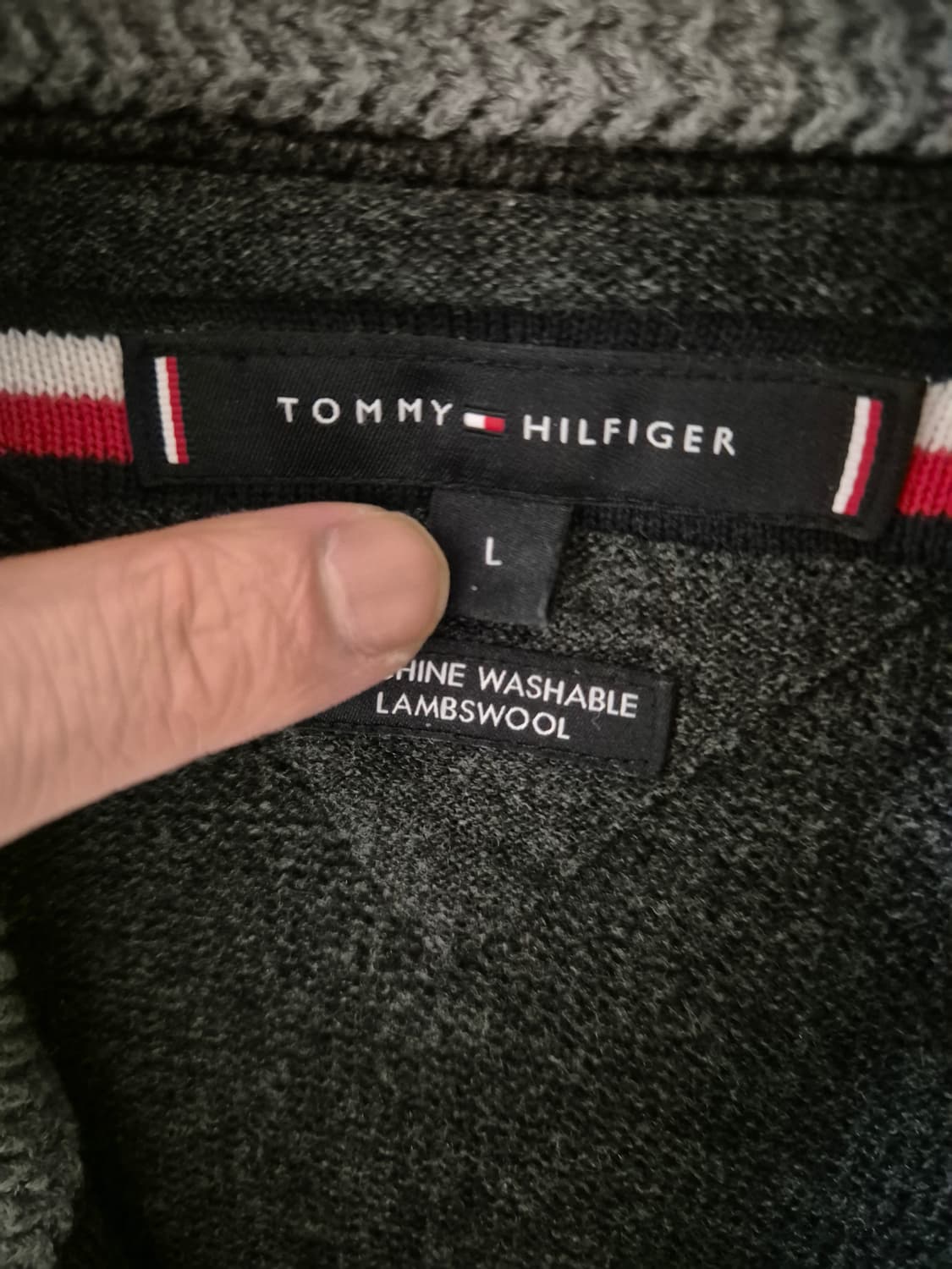 [100~105]타미힐피거 램스울 니트 집업 상품이미지4