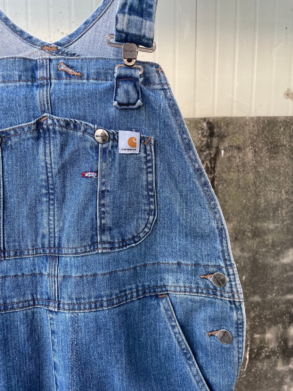 칼하트 빈티지 데님 오버롤 상품이미지5
