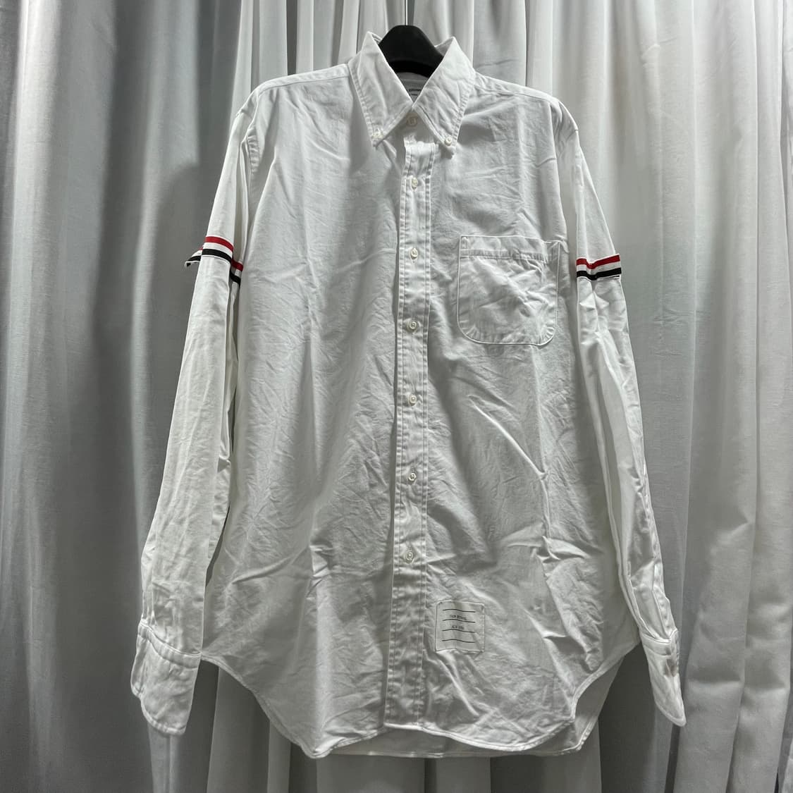 톰브라운/ 트리콜로 암밴드 화이트 셔츠/ 3 상품이미지1