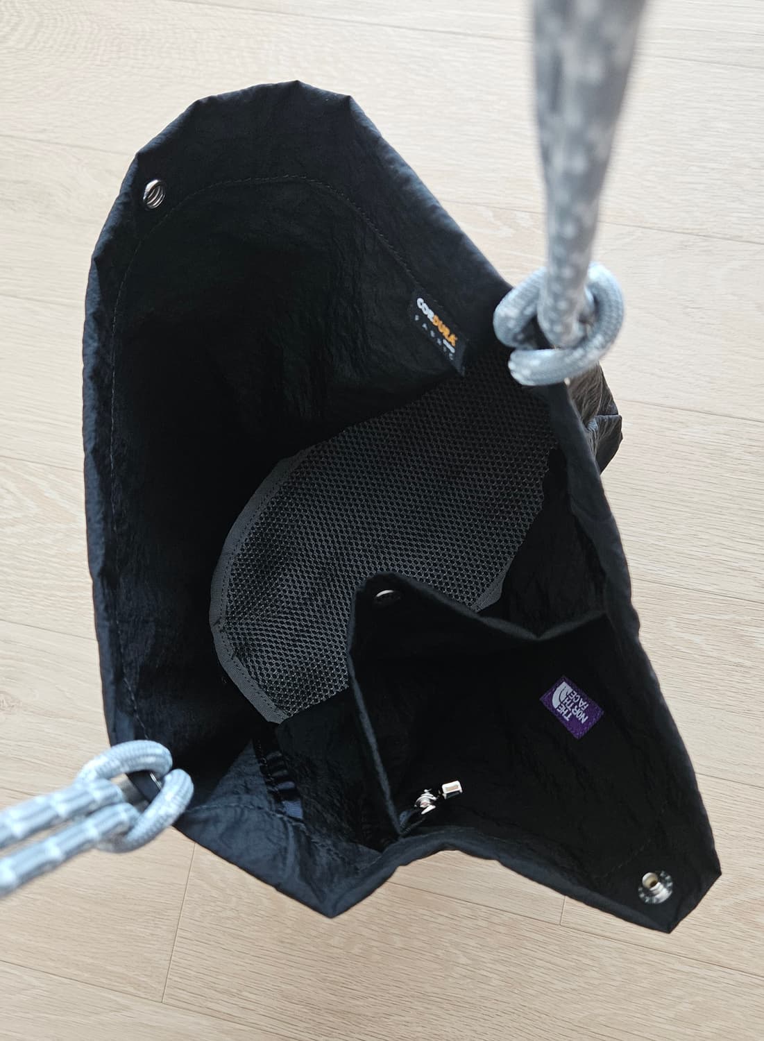 노스페이스 퍼플라벨 라운지 백 블랙 The Northface 상품이미지7