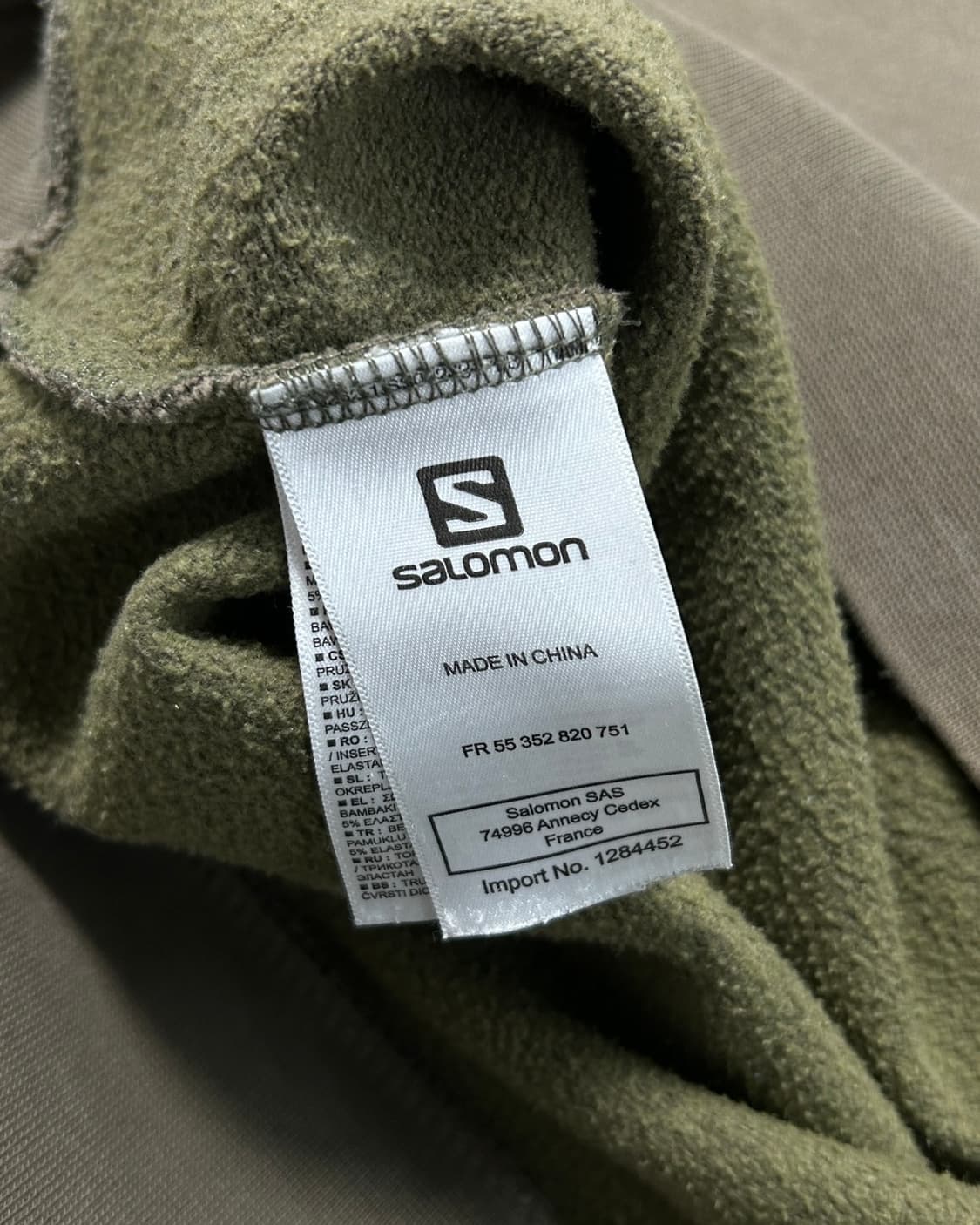 살로몬 브라운 빅로고 맨투맨  상품이미지9