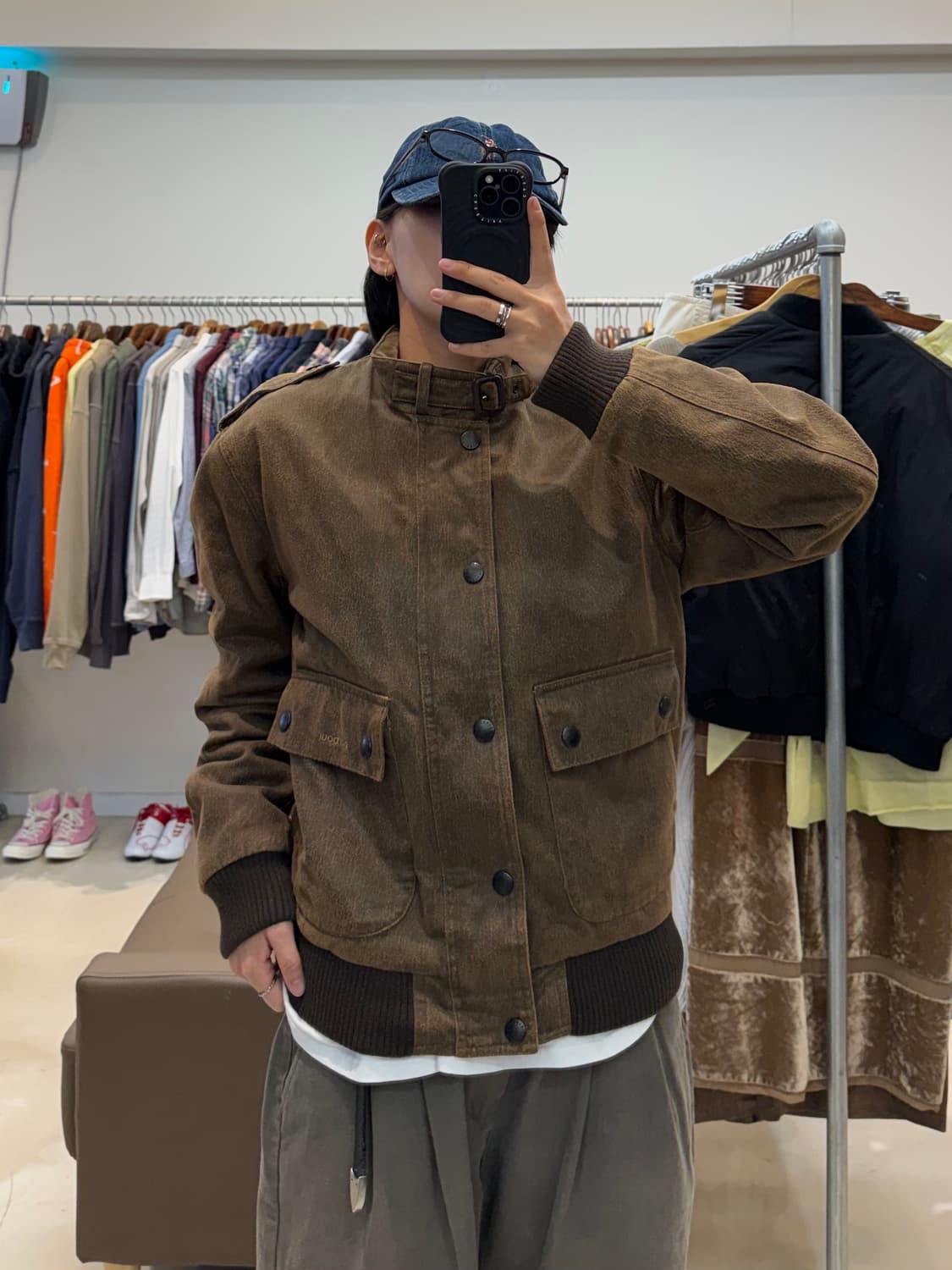 바버 웨더 워크 플라이어 자켓 브라운 상품이미지6