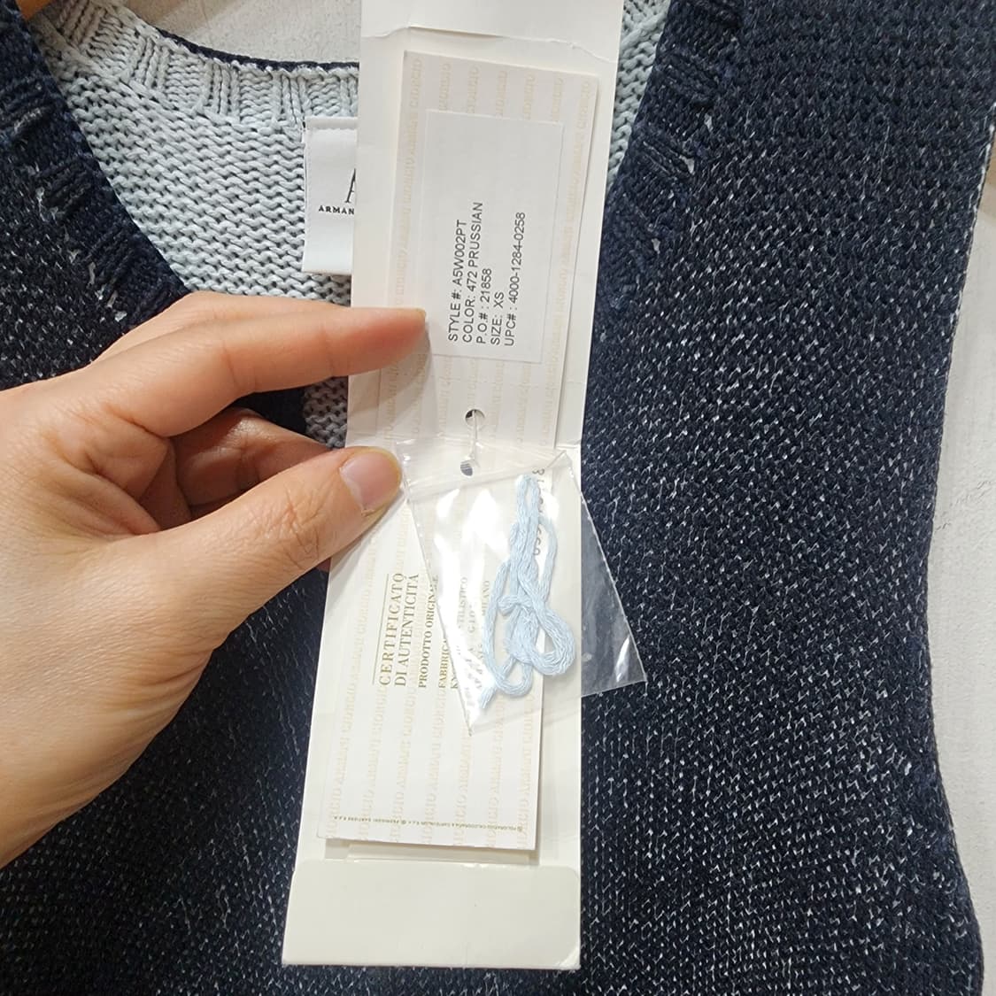 아르마니 익스체인지 민소매 니트 XS 상품이미지4