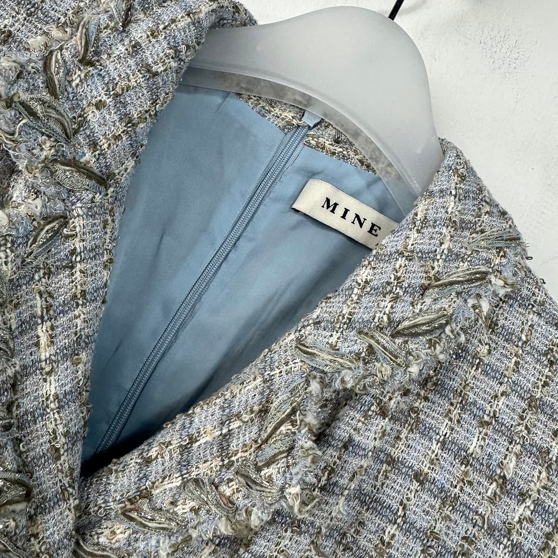 마인 더블 브레스트 린톤 트위드 원피스 상품이미지3