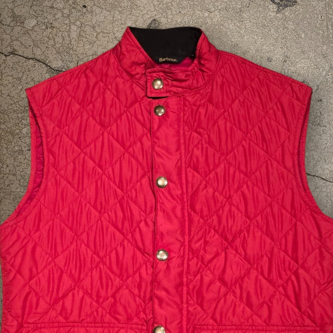 Barbour 레드 로워데일 퀼팅 베스트 상품이미지2