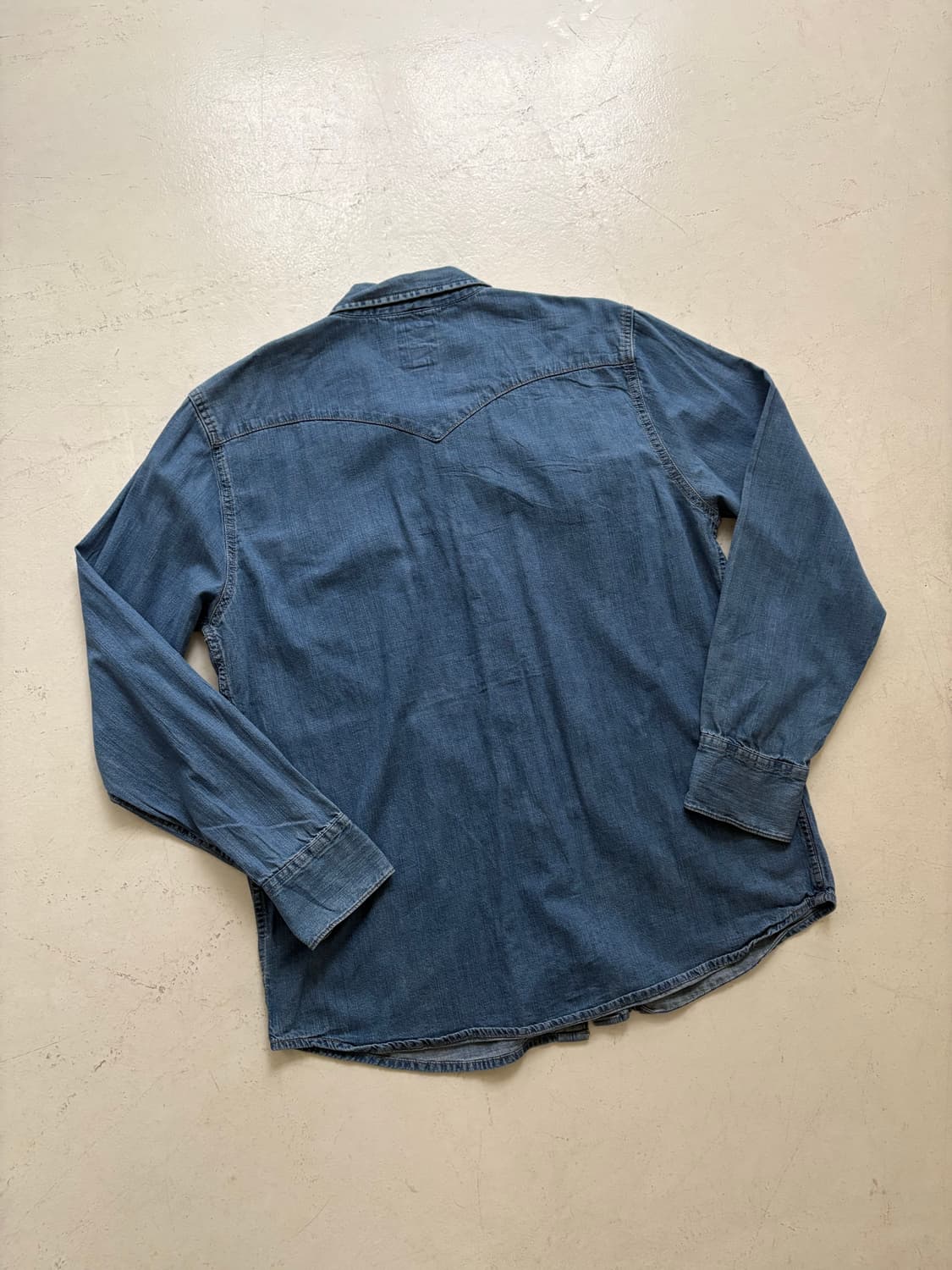 Levis’s Blue Denim Western Shirt. 상품이미지8