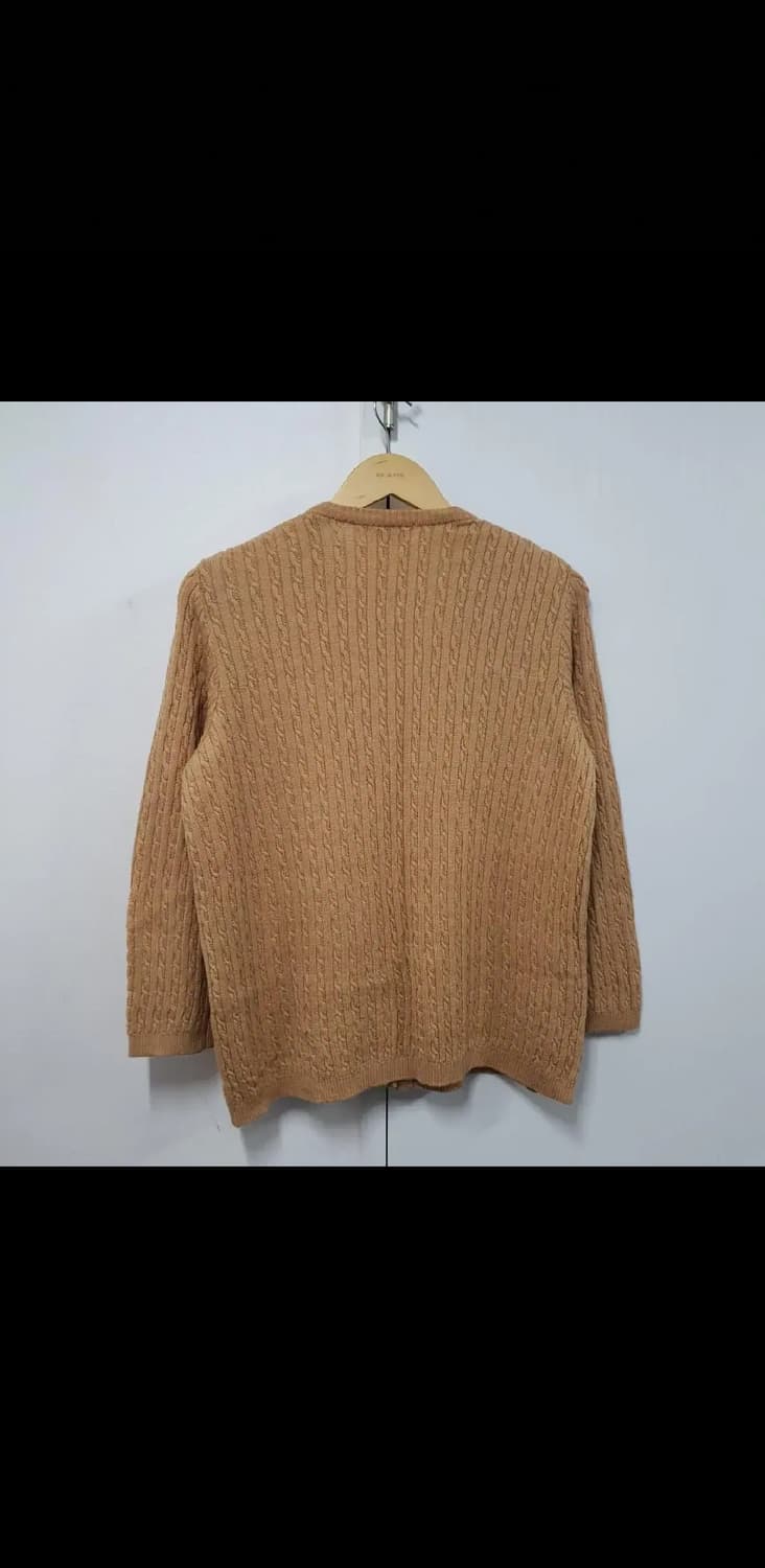 꽈배기 라운드 니트가디건 송치버튼 여성100 빈티지 리즈리사깔 상품이미지3