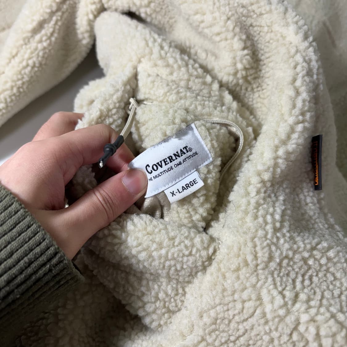 XL 커버낫 아이보리 리버시블 후리스자켓 상품이미지6