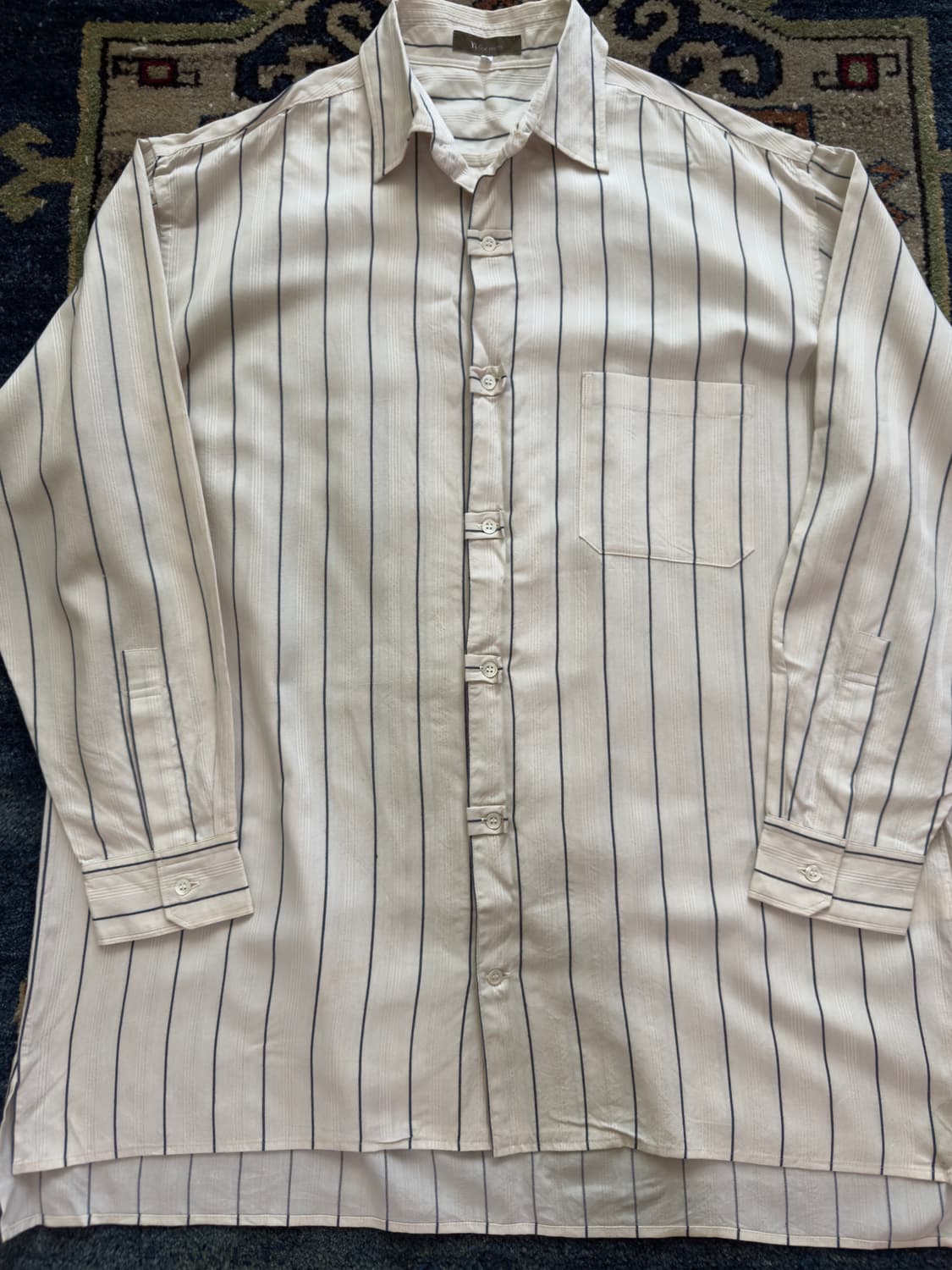 Y's for men stripe rayon shirt 상품이미지3