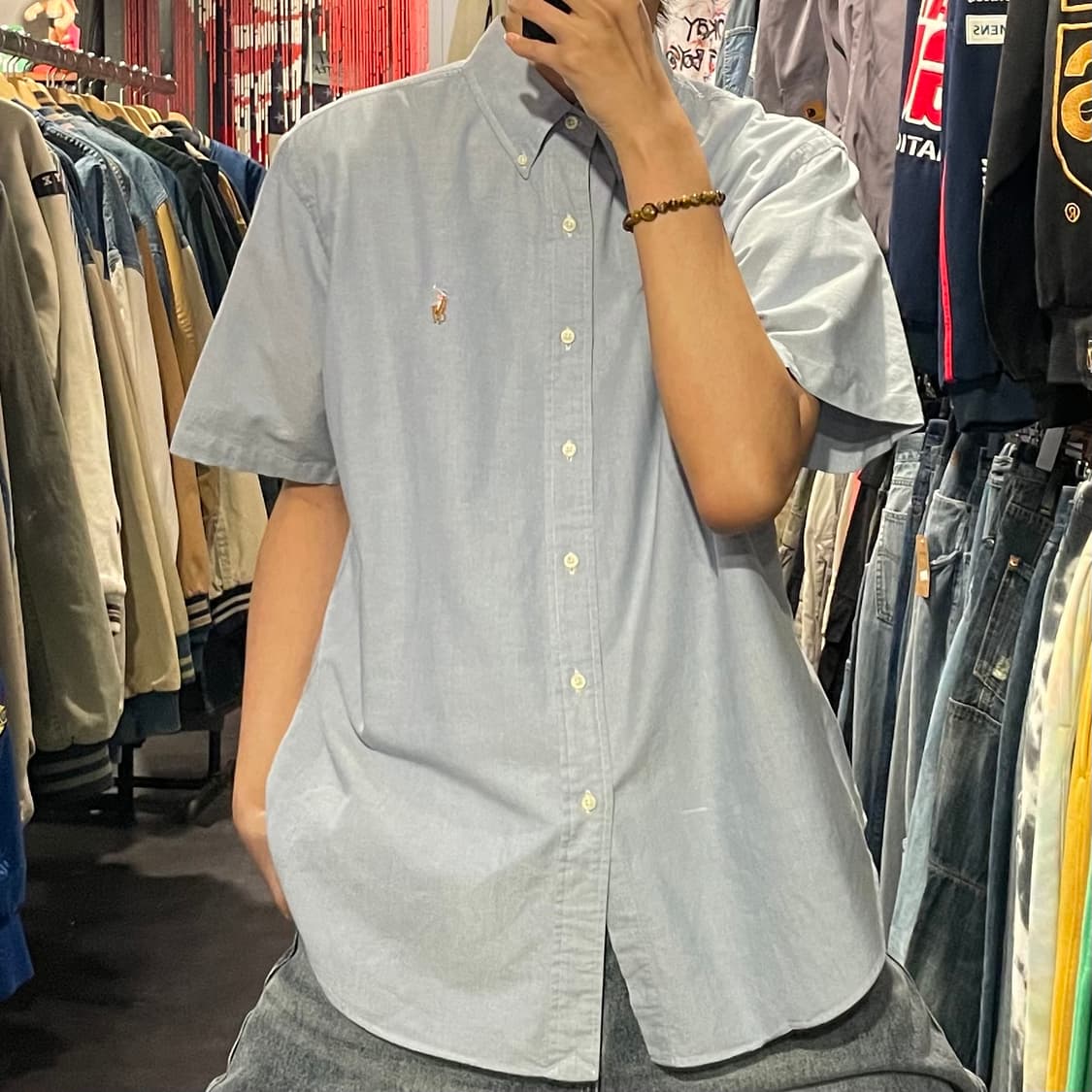 [IM] Polo 폴로 블루 반팔셔츠 상품이미지1