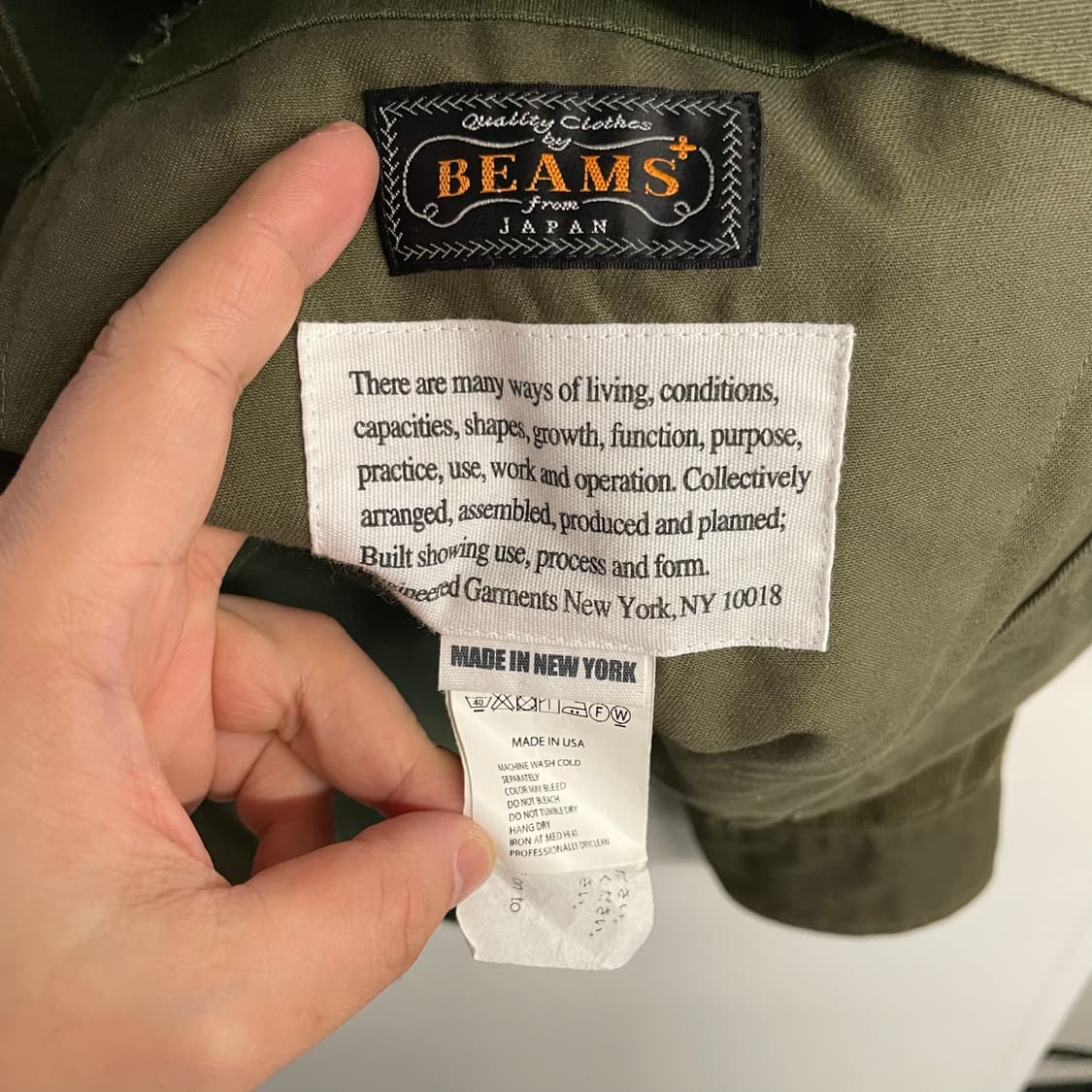 엔지니어드가먼츠 x 빔즈 플러스 필드셔츠 자켓 상품이미지9