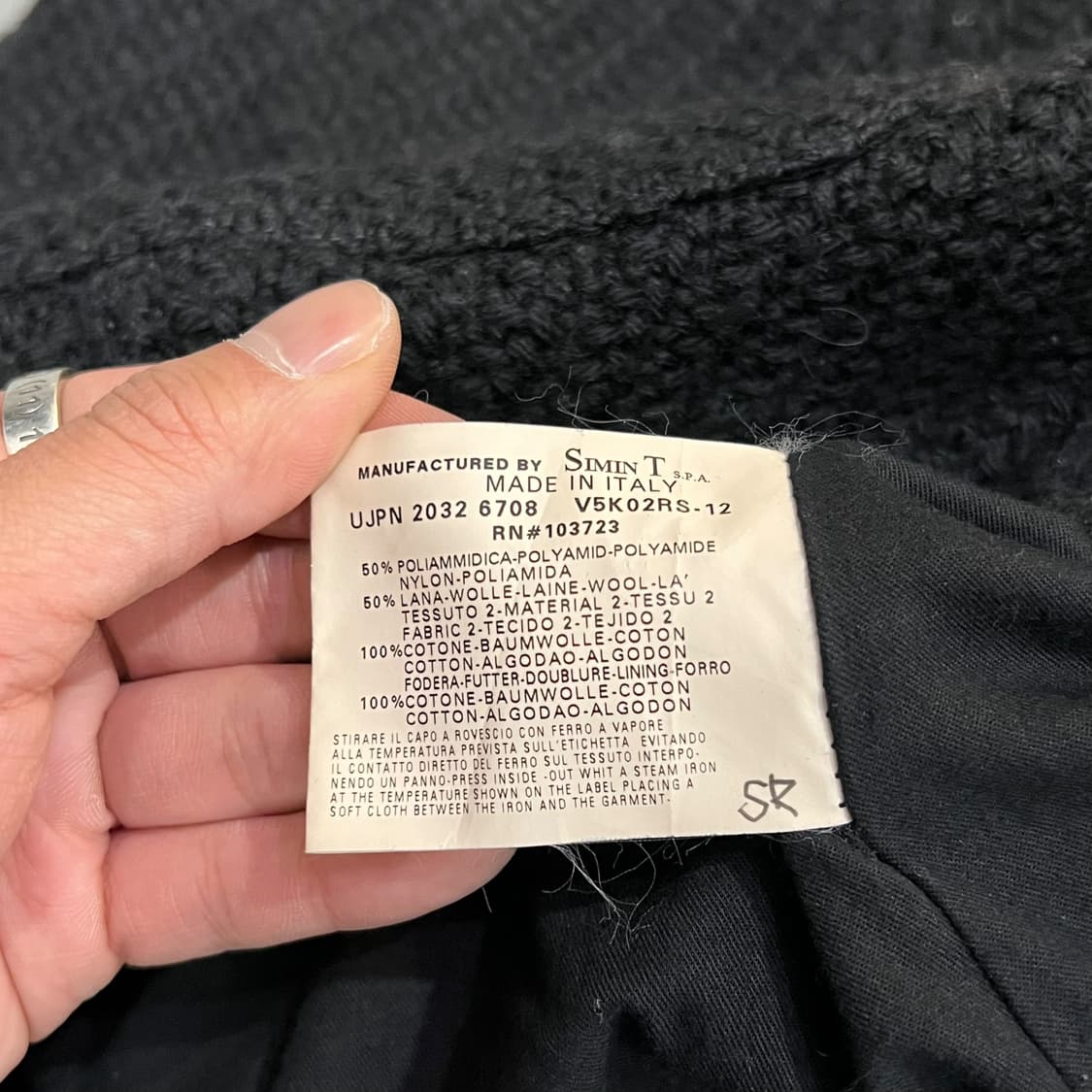  아르마니진스 니트 더플 코트 y14341 상품이미지8