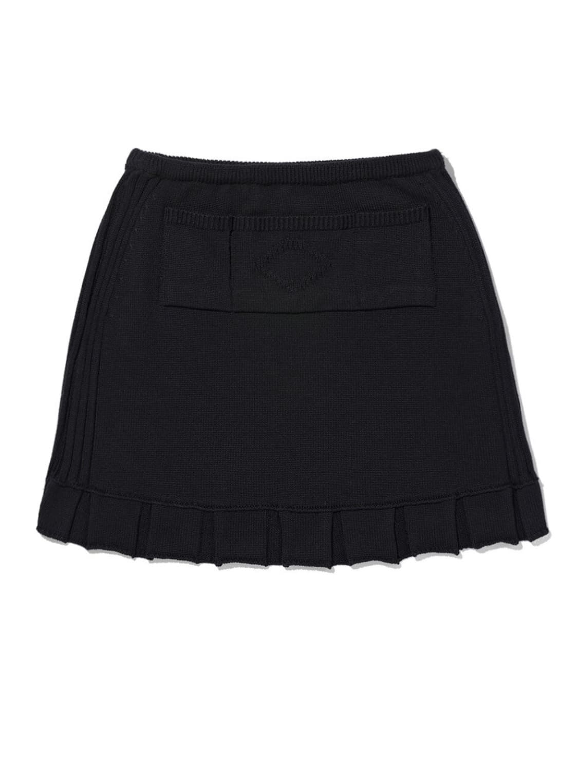 미스치프- RHOMBUS KNIT SKIRT (BLACK) 상품이미지2