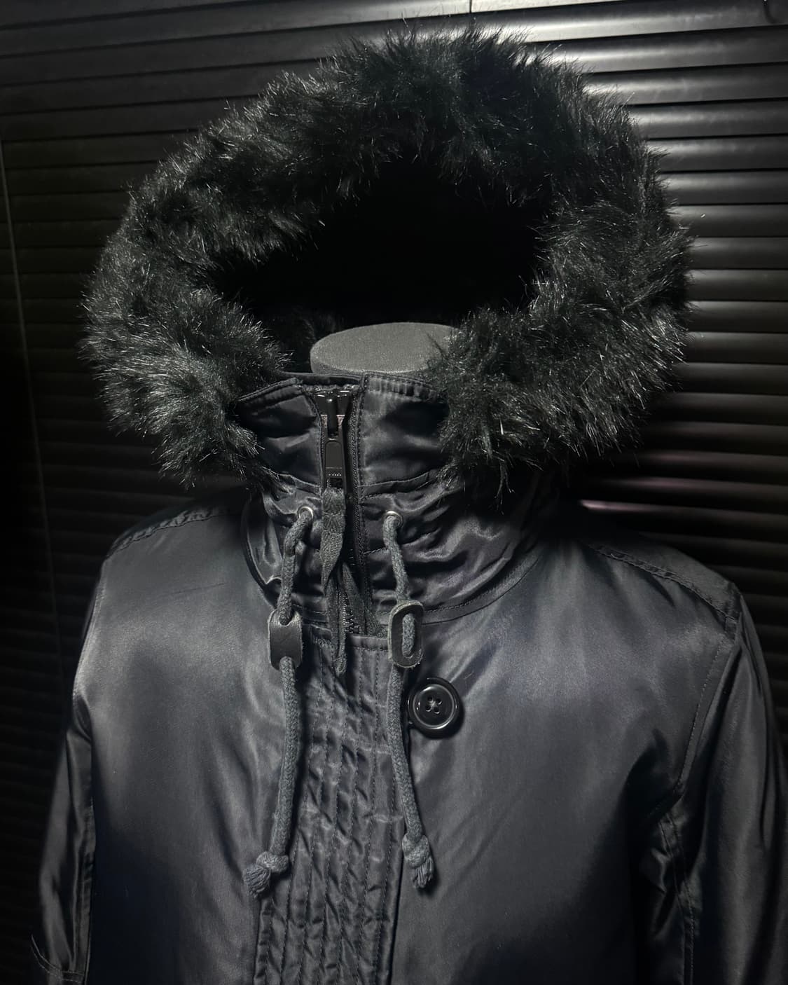 리바이스 N3B 야상 다운 패딩 점퍼 개파카 워크 자켓 털 퍼 블랙 S 상품이미지2