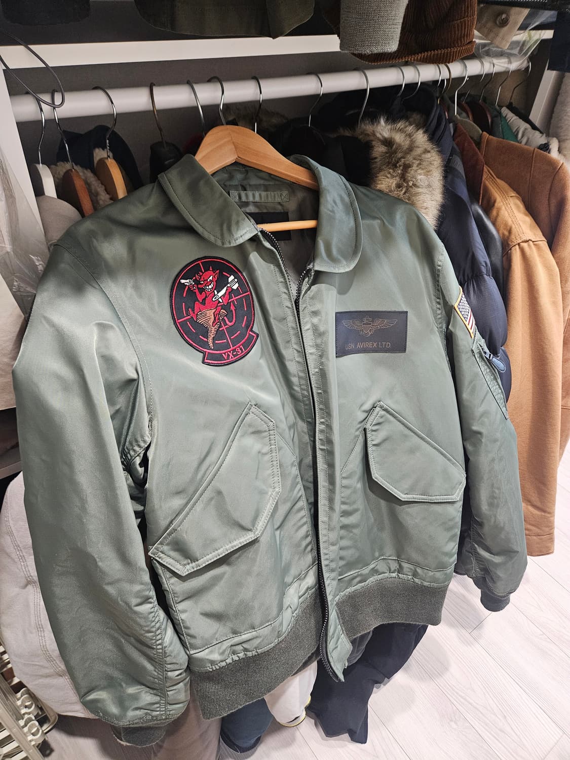 아비렉스 CWU-36P 패치 Ma-1 항공 자켓 상품이미지1