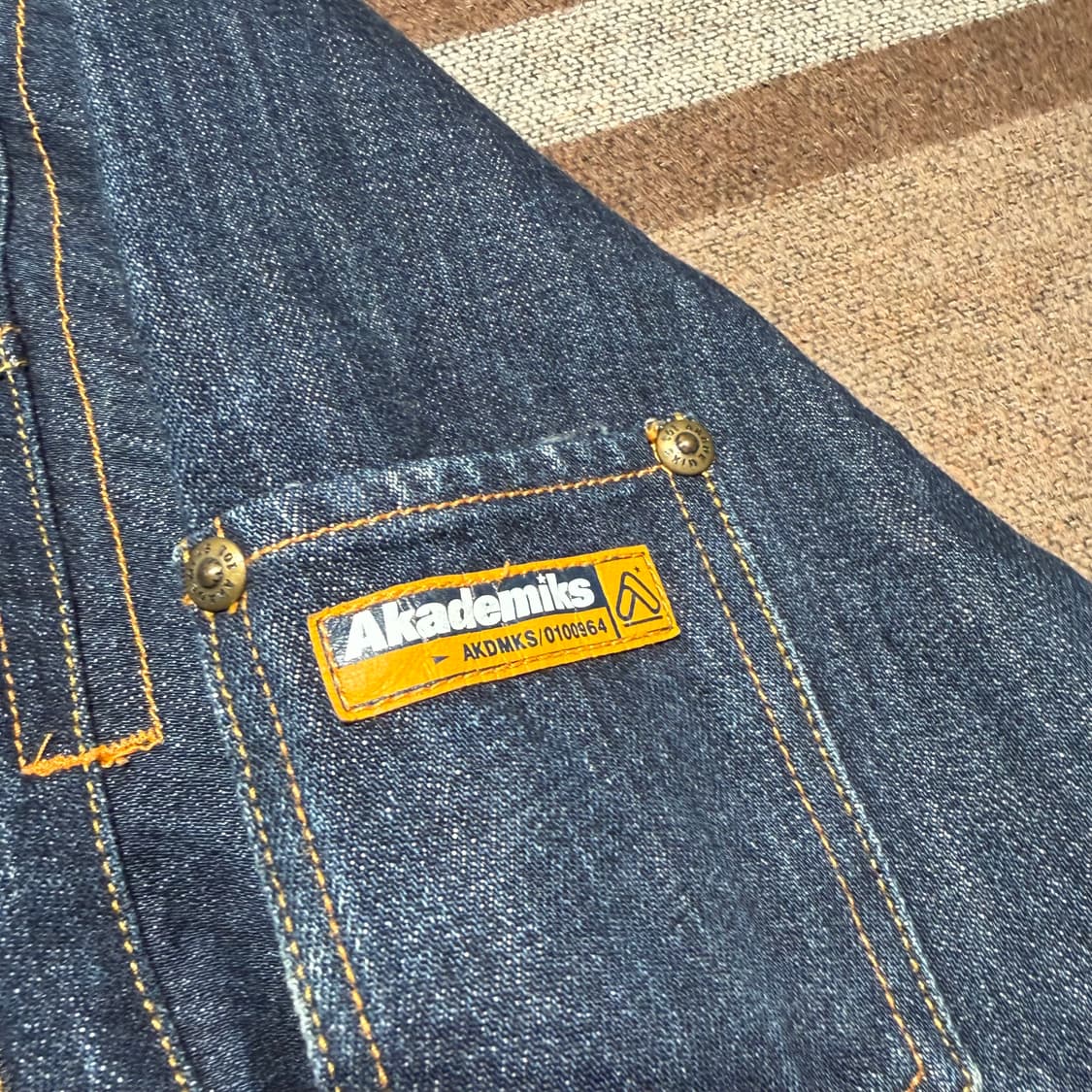 아카데믹스 00s 데님 커버올 자켓 XXL 상품이미지3