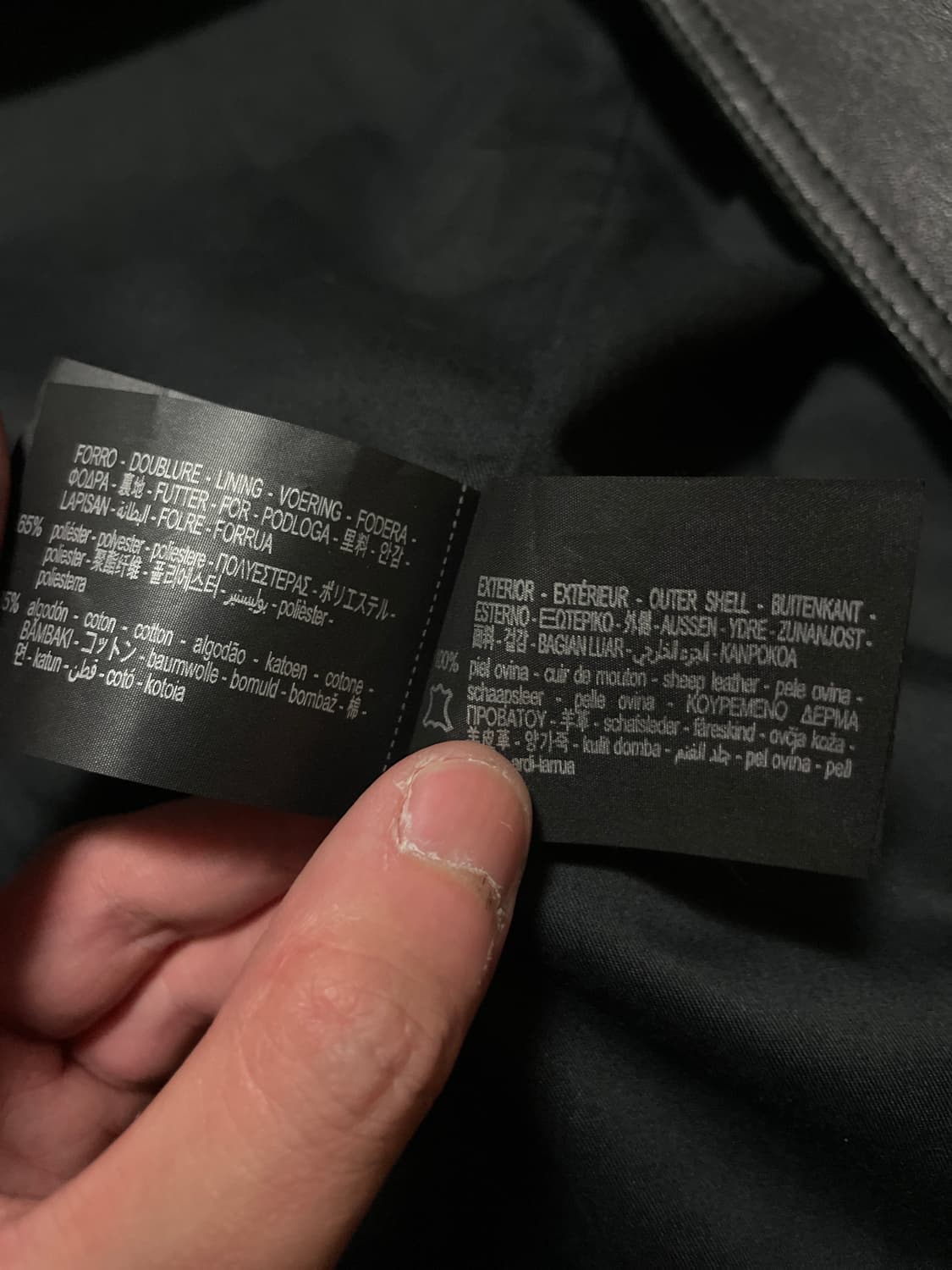 [S] ZARA 자라 웨스턴 무드 램스킨 양가죽 레더 카 코트 상품이미지7